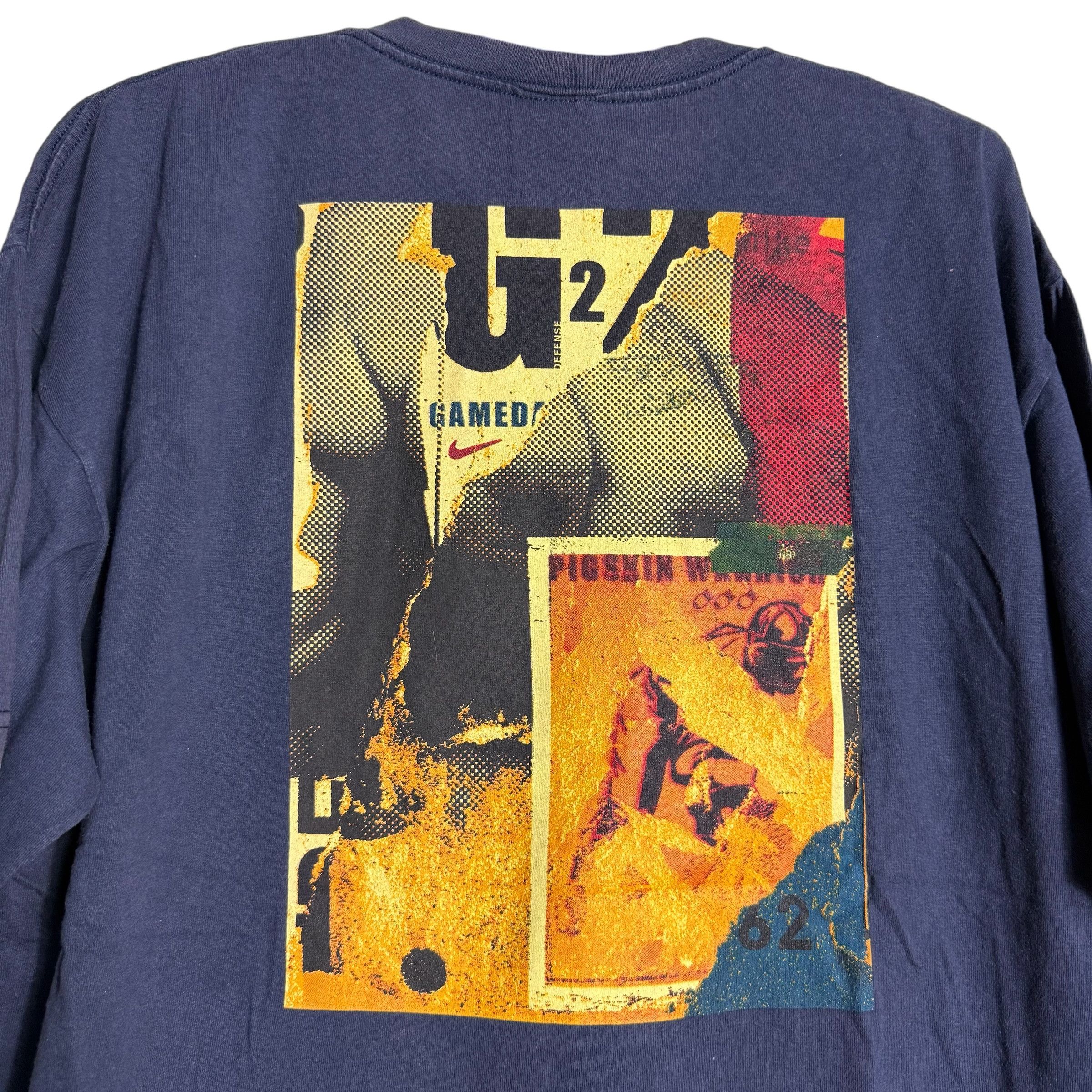 Nike 🔥RARE🔥Vintage 90s Nike Basketball Overprint T-Shirt Size US XL / EU 56 / 4 - 2 Thumbnail