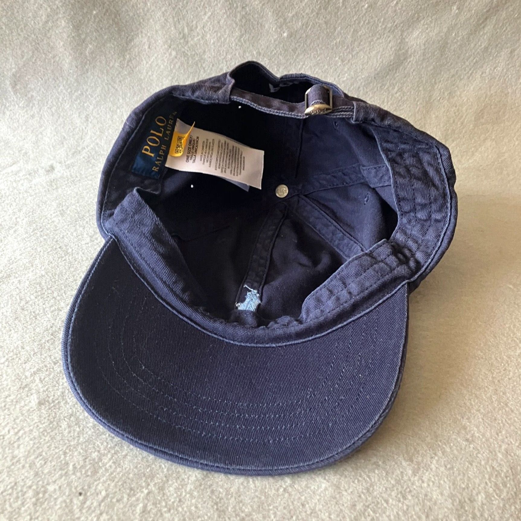 Polo Ralph Lauren VINTAGE Polo Ralph Lauren Hat Mens Strap Back Blue Small Pony Logo Dad Cap Adjustable Size US M / EU 48-50 / 2 - 7 Thumbnail