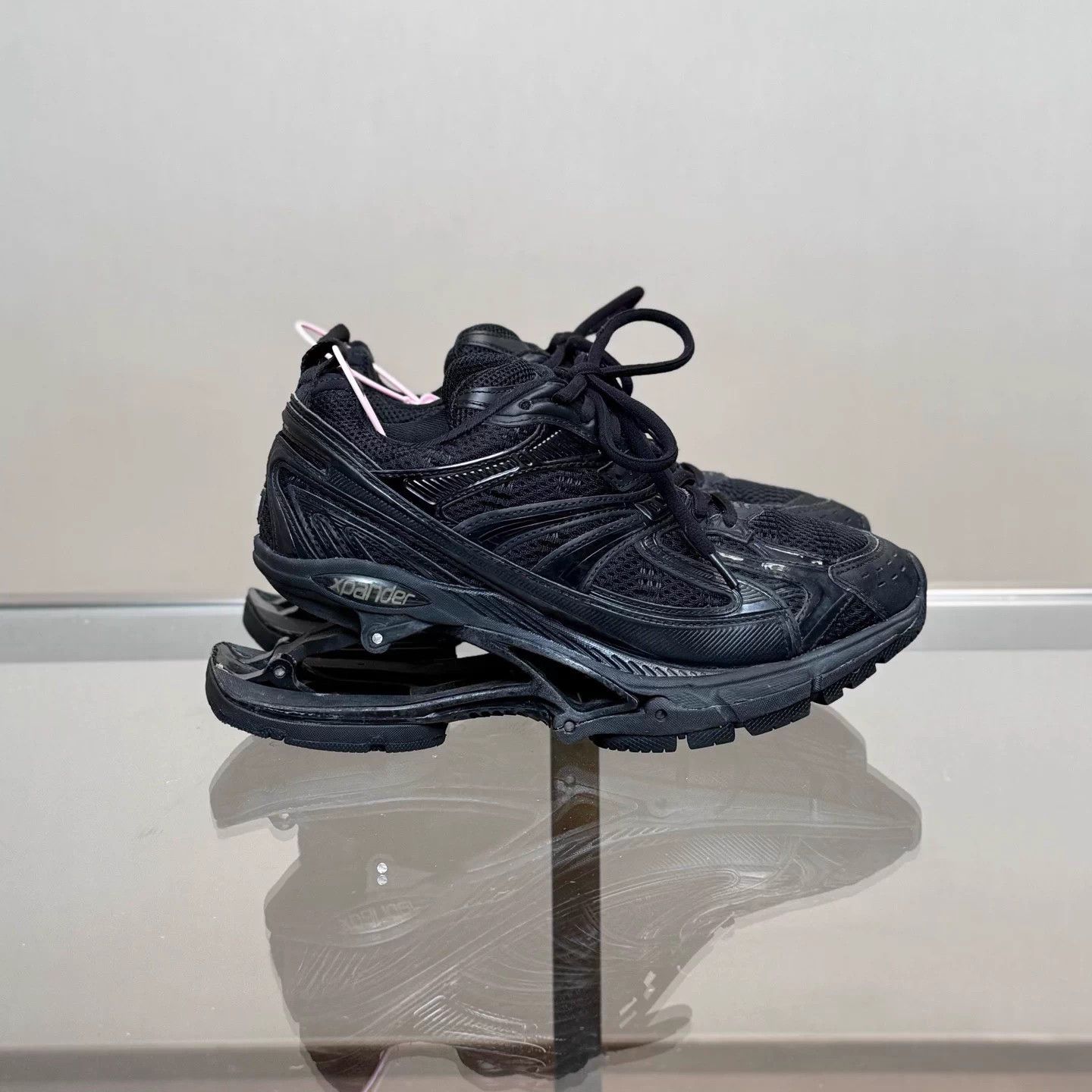 Balenciaga Balenciaga X-Pander Black Distressed Sneakers EUR 37 Size US 6 / IT 36 - 3 Thumbnail