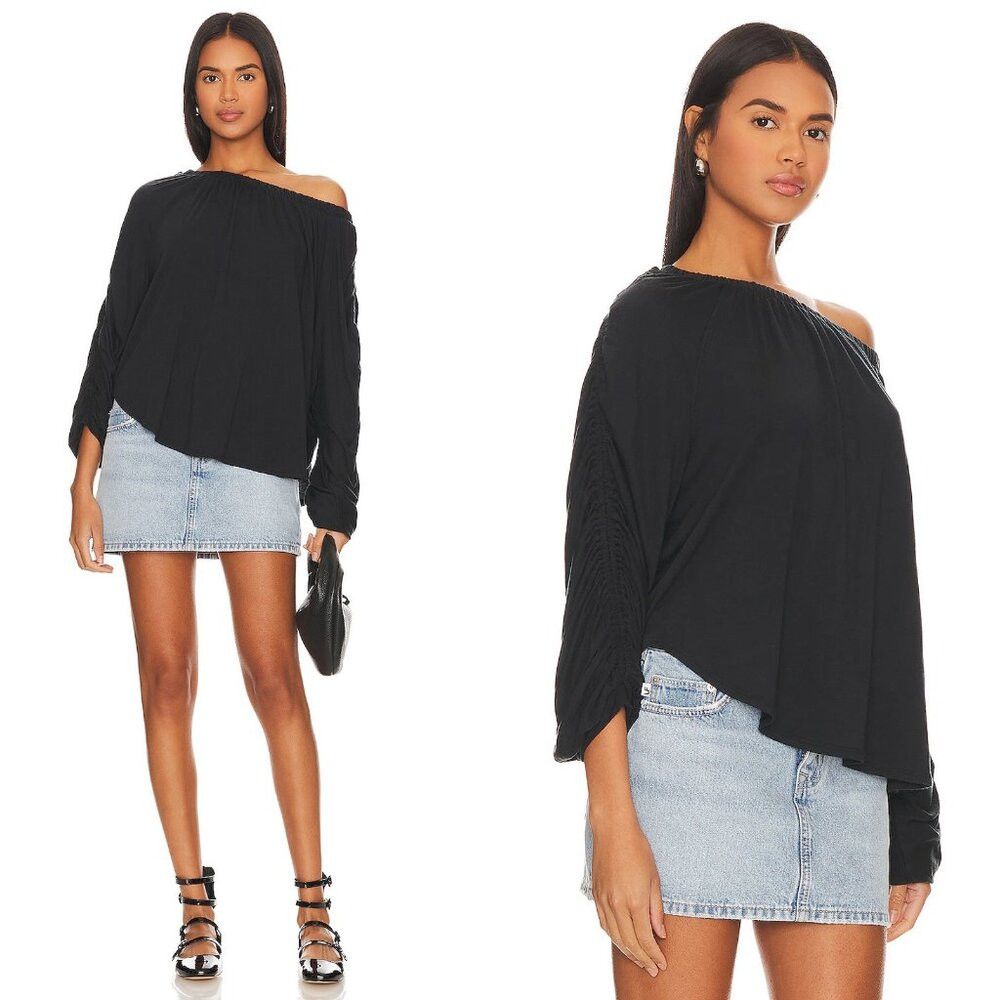 Free People NWT New Free People Care FP Serenade Black Long Sleeve Tee Size M / US 6-8 / IT 42-44 - 1 Thumbnail