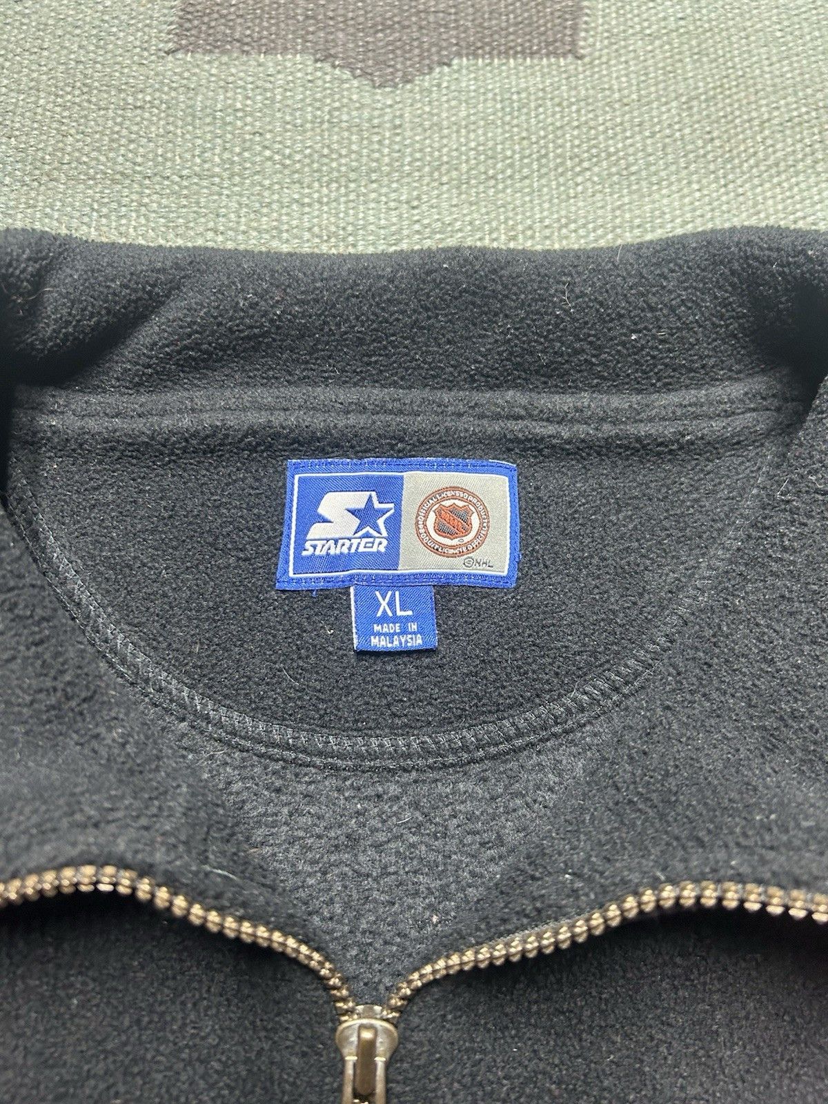 Vintage Vtg starter fleece jacket Detroit red wings 1/4 zip NHL XL Size US XL / EU 56 / 4 - 3 Thumbnail