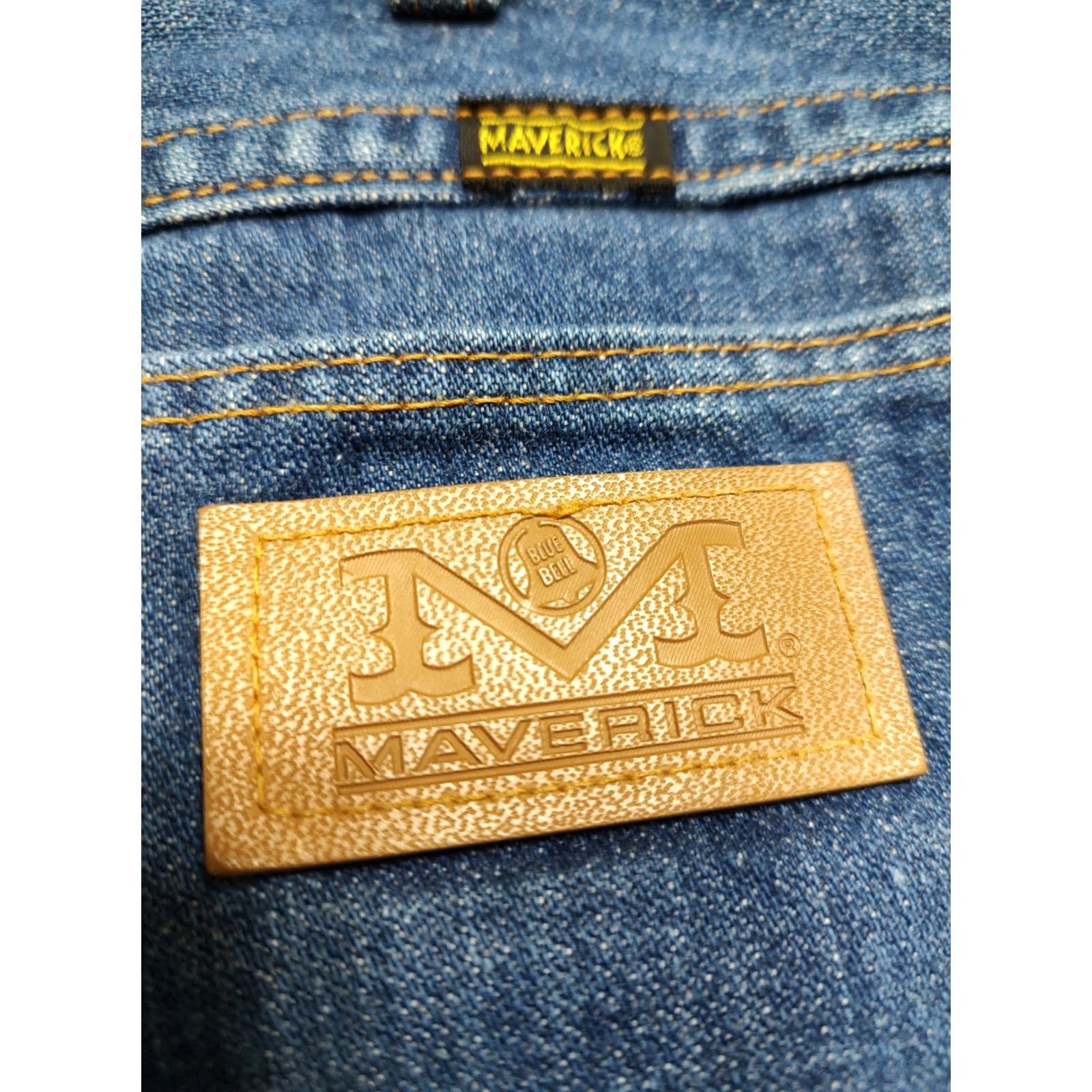 Bell VINTAGE Maverick Blue Bell Jeans 28x29 Regular Straight 60s 70s Wrangler Denim Size US 28 / EU 44 - 4 Thumbnail