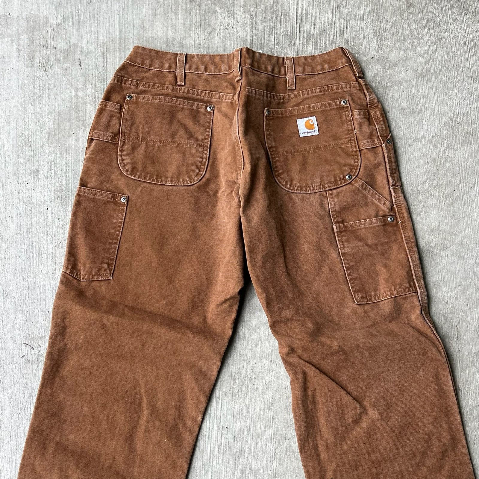 Carhartt × Vintage Carhartt brown double knee work wear carpenter pants Size US 37 - 5 Thumbnail
