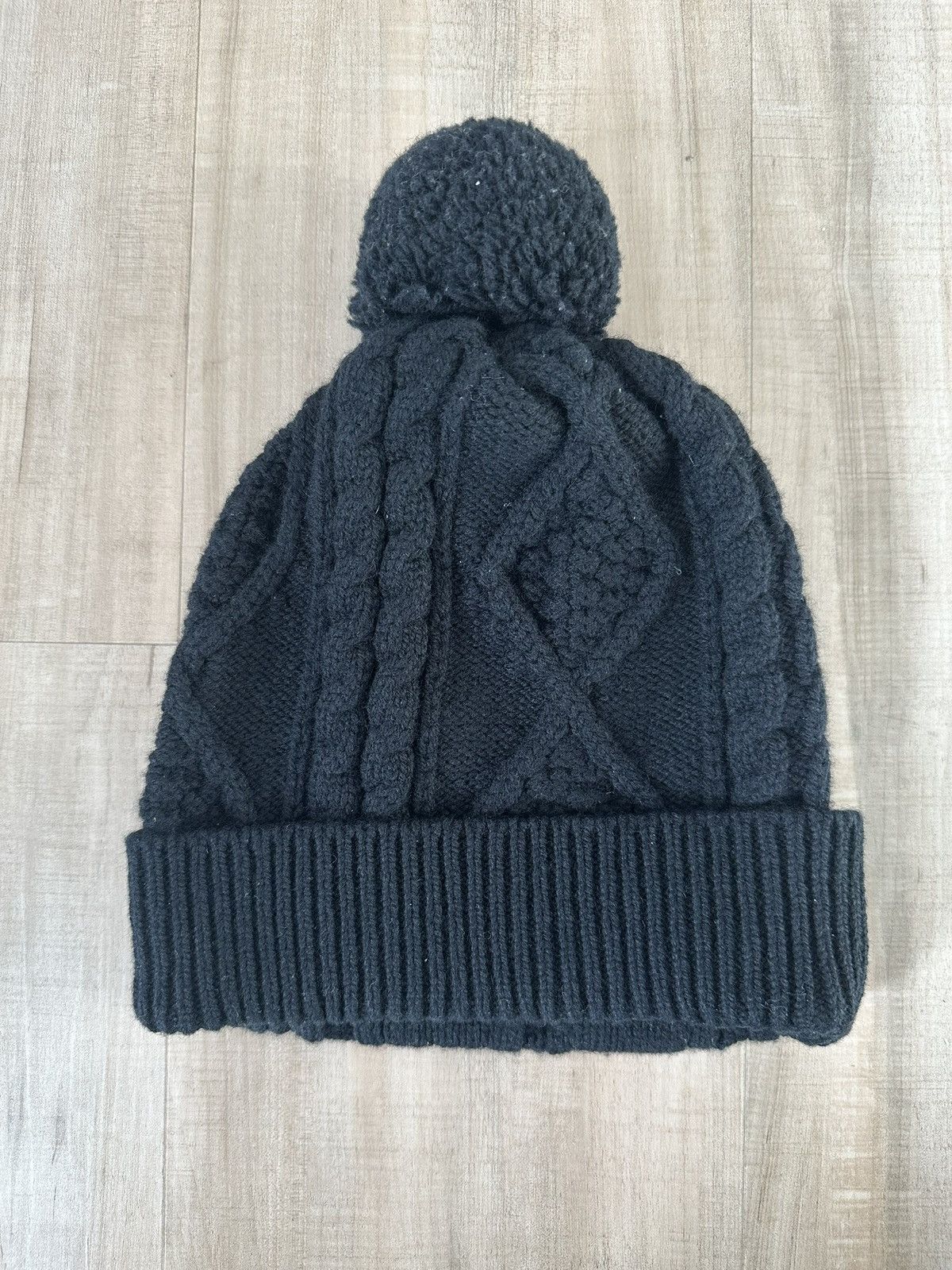 agnes b. Cable Knit Pom Pom Beanie Size ONE SIZE - 1 Thumbnail