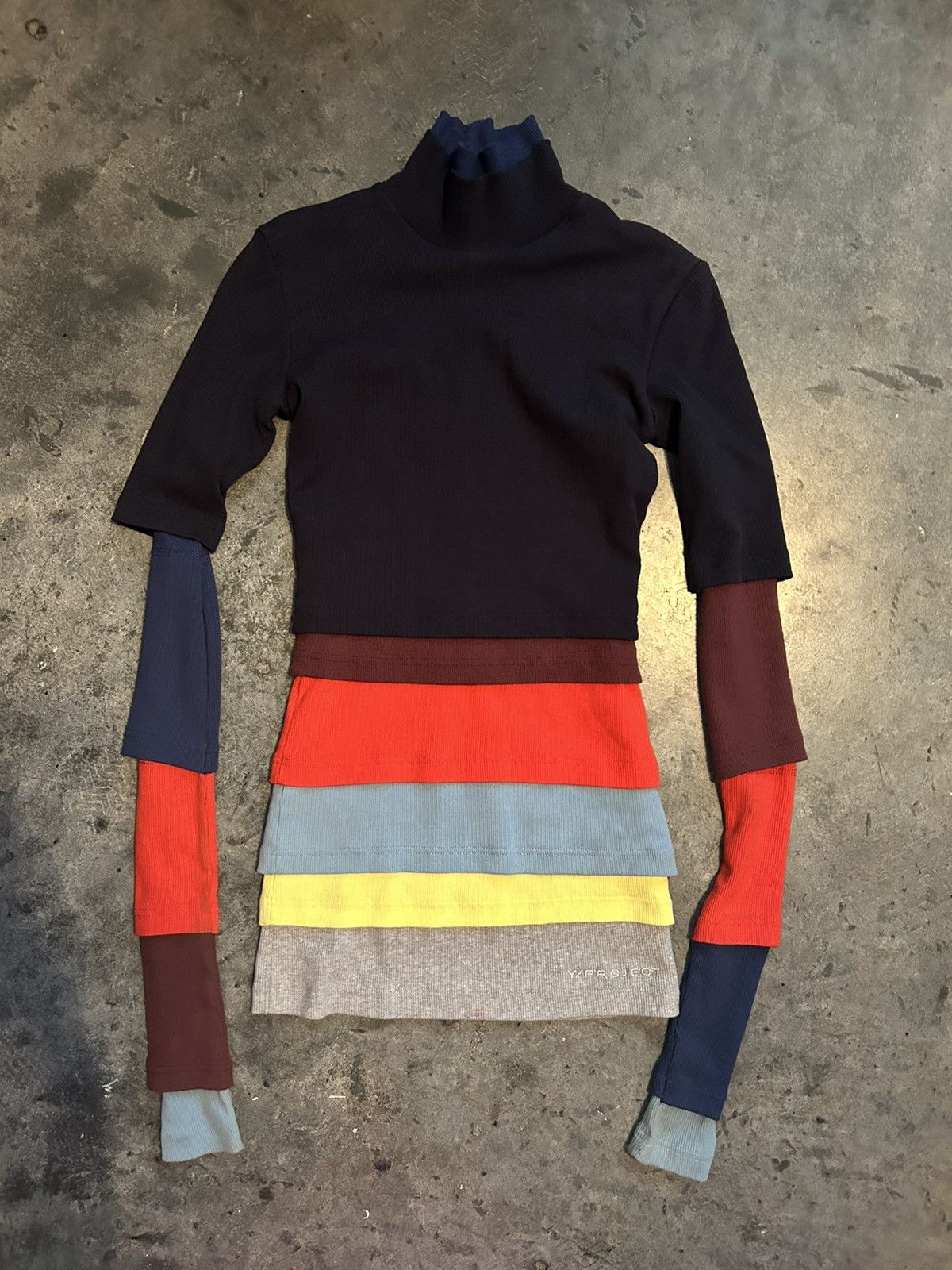 Image of Yproject F/w18 Layered Sweater Runway Piece, Women's (Size XS)