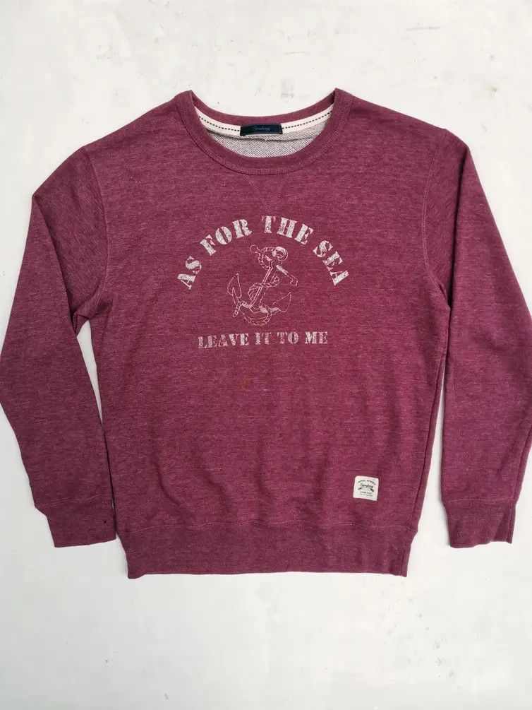 Japanese Brand Gembony as for the Sea Leave it to me Big Logo Sweatshirt Size US L / EU 52-54 / 3 - 1 Thumbnail
