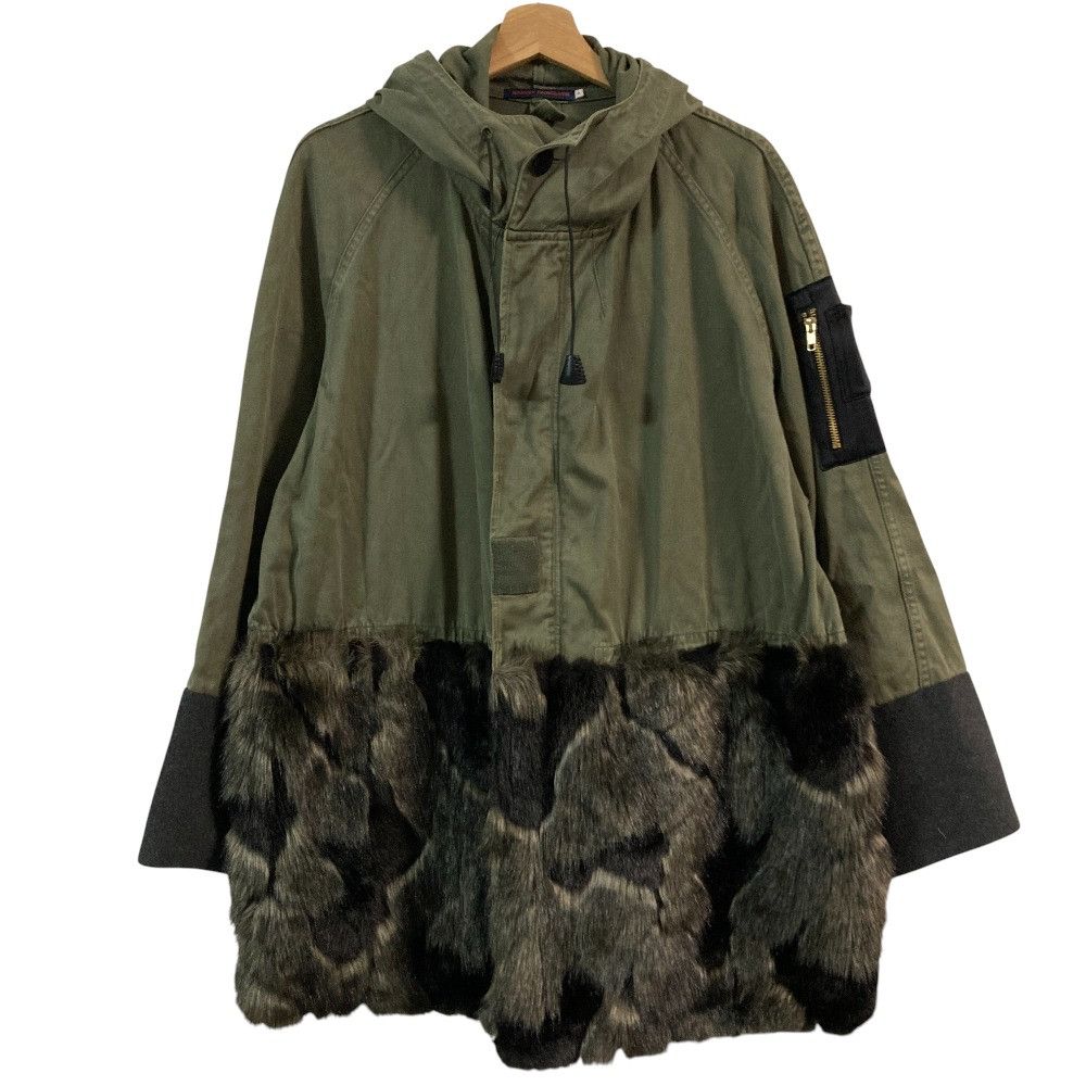 Other Other HARVEY FAIRCLOTH Faux Fur Combo Coat Fur Outerwear DUTY FREE for USA Size ONE SIZE - 1 Thumbnail