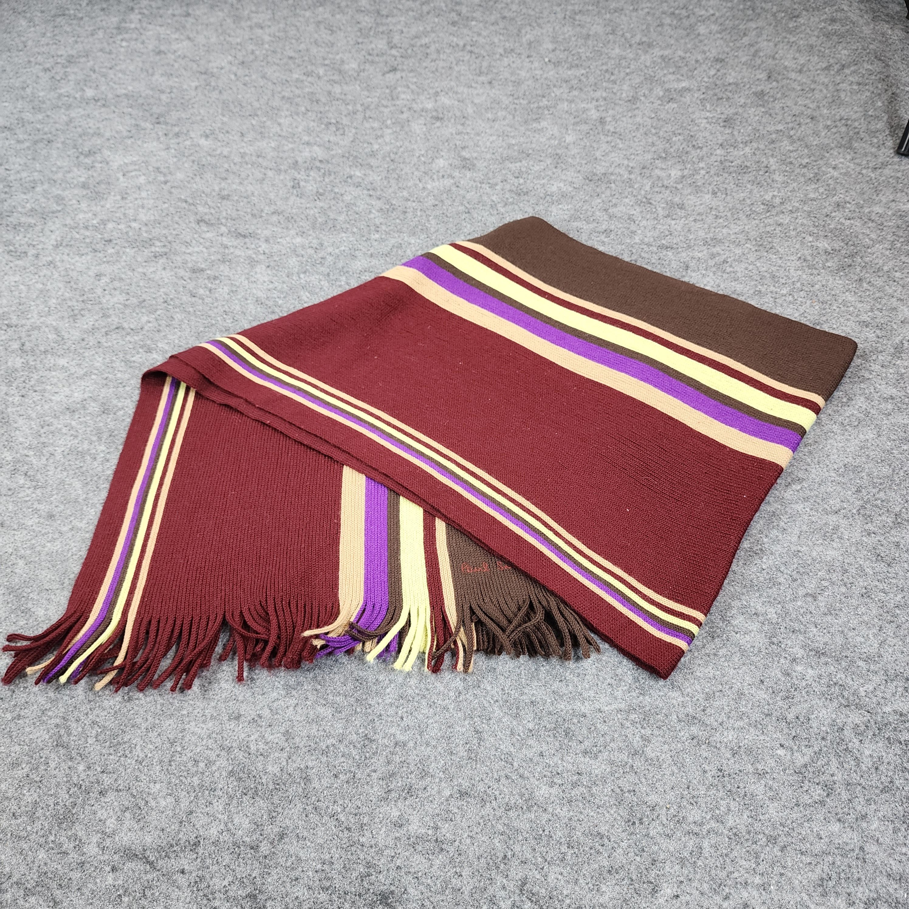 Paul Smith × Vintage Paul Smith Scarf / Muffler / Neckwear DZ047 Size ONE SIZE - 8 Thumbnail