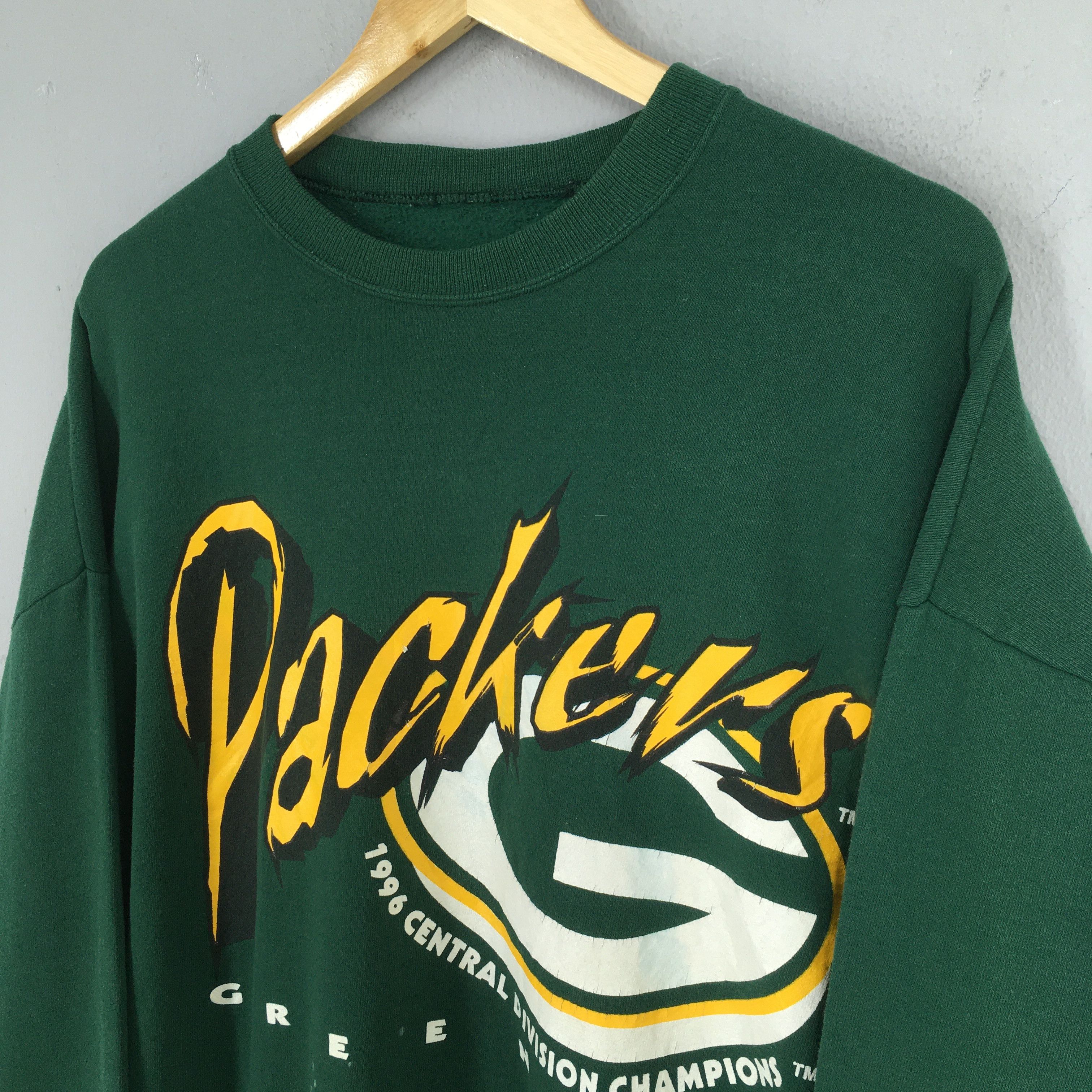 NFL Vintage 90s Green Bay Packers NFL Sweatshirt XLarge Size US XL / EU 56 / 4 - 3 Thumbnail