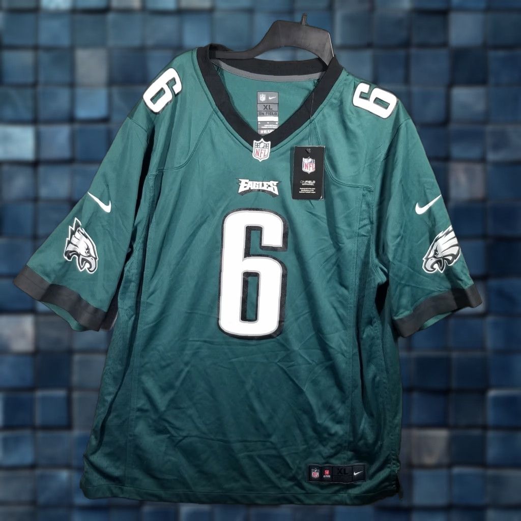 Nike VINTAGE Nike Philadelphia Eagles Super Bowl Jersey Short Sleeve Men's XL Black 90s Sports Fan Gift Size US XL / EU 56 / 4 - 1 Thumbnail