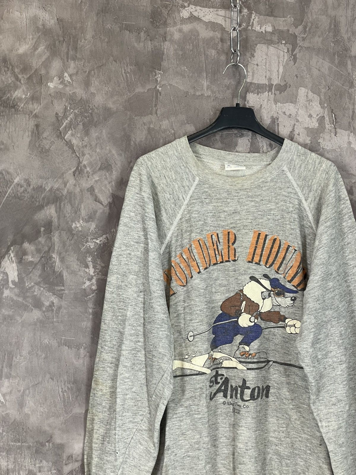 Hanes Vintage 90s Disney St.Anton Ski Y2K Crewneck Sweatshirt Size US XL / EU 56 / 4 - 3 Thumbnail