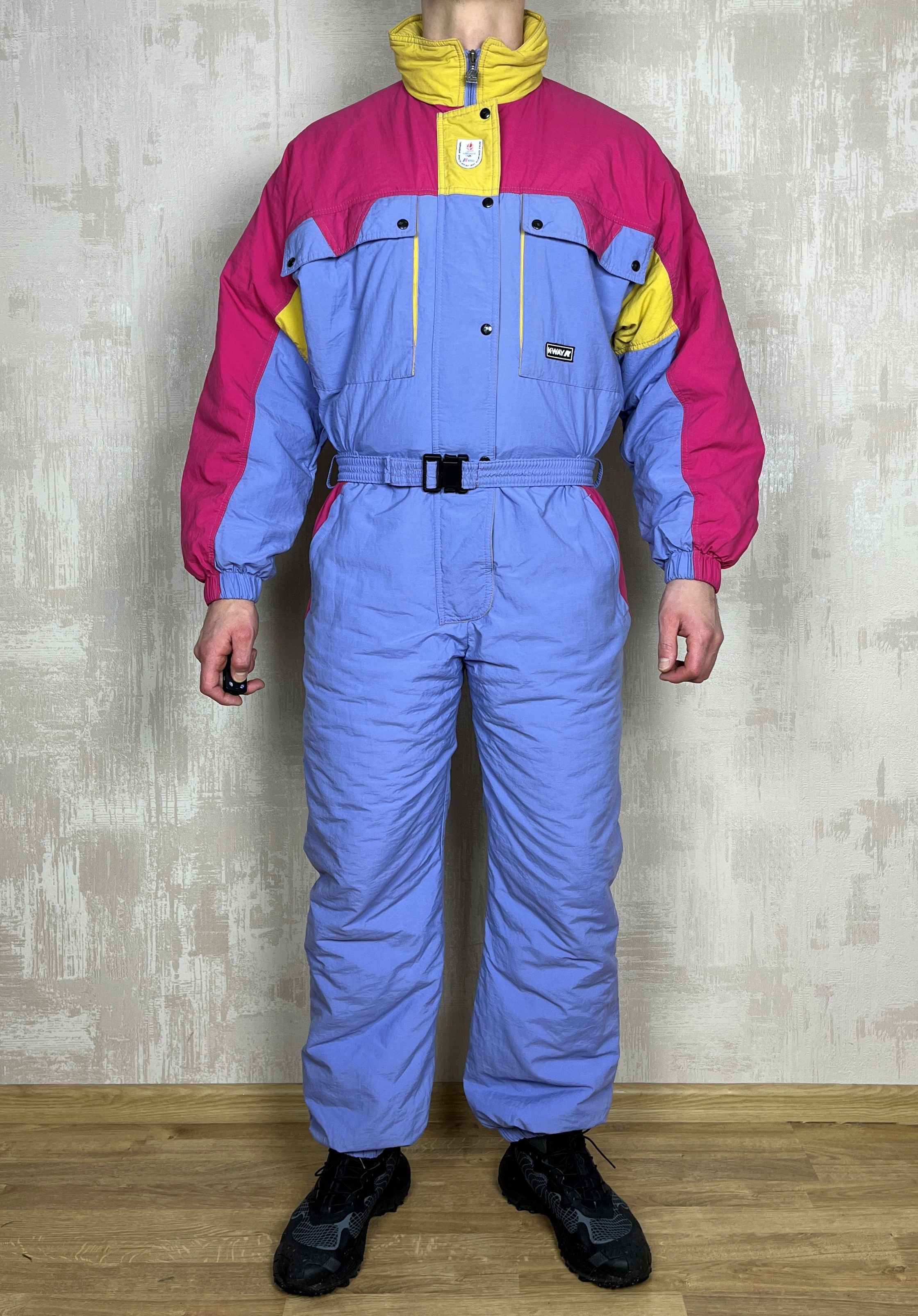 K-Way 90's K-WAY Albertville 1992 Winter Olympics Vintage Ski Suit Size US L / EU 52-54 / 3 - 1 Thumbnail