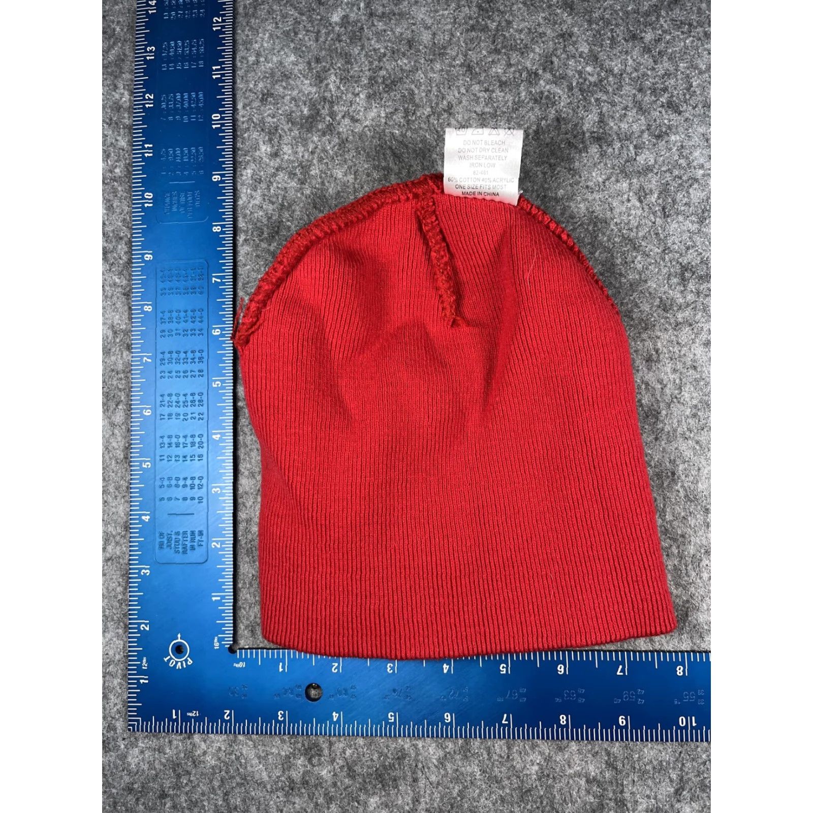 Vintage Otto Cap Hat Mens One Size Red Beanie Knit HCI Home Communications Logo Workwear Size ONE SIZE - 6 Thumbnail