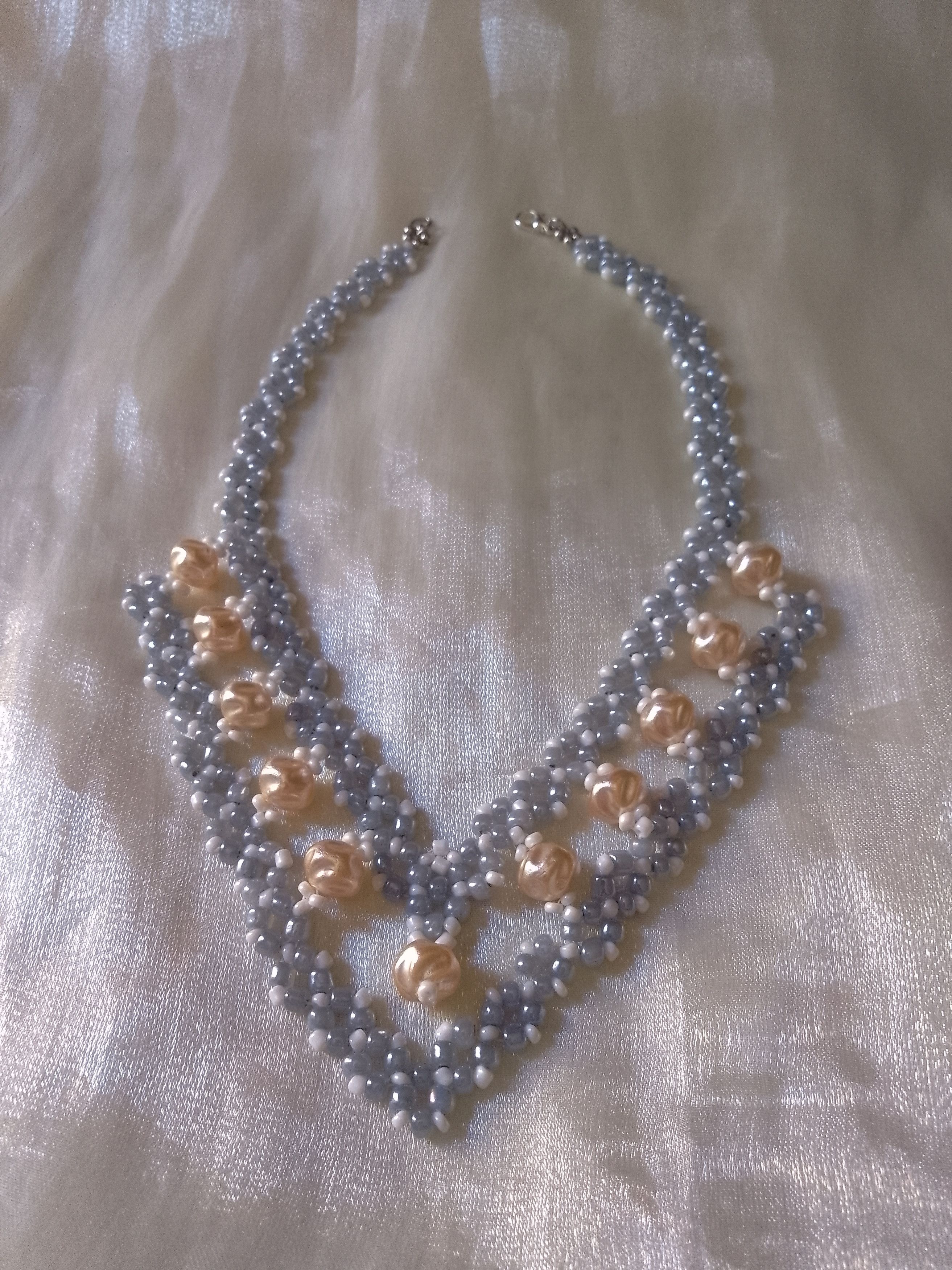 Other Pearls Necklace Vintage style Elegant Gray golden Ivory Size ONE SIZE - 1 Thumbnail