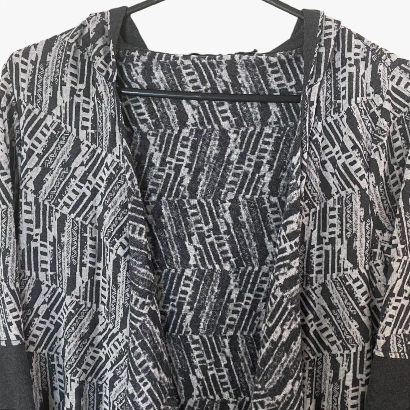 Prana Prana Graceful Wrap Cardigan Women's S Lightweight Hooded Open-Front Sweater Gray Bohemian Size S / US 4 / IT 40 - 5 Thumbnail