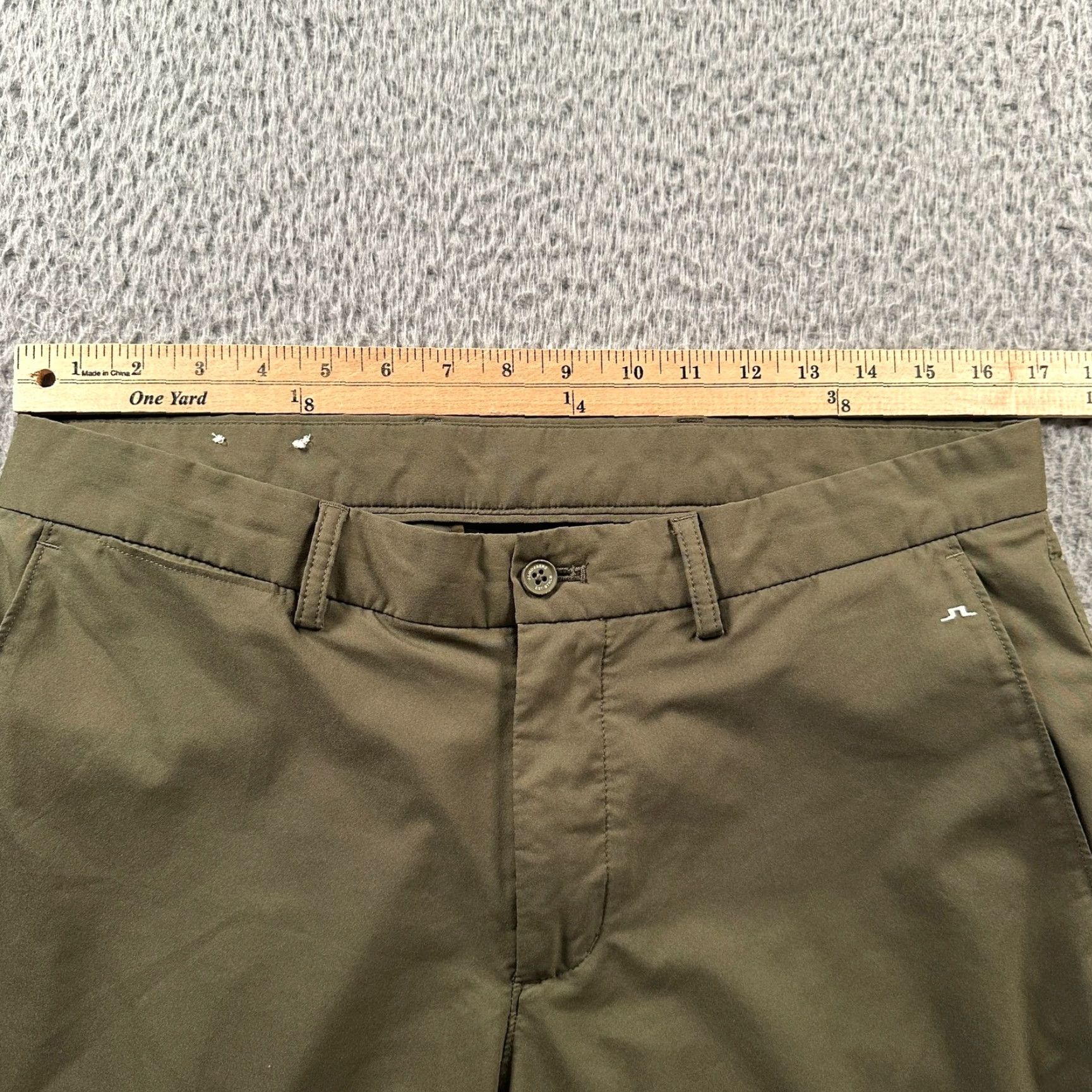 J.Lindeberg J.Lindeberg Pants Mens 33x30 Elof Golf Pant Olive Stretch Performance Recycled Size US 33 - 4 Thumbnail