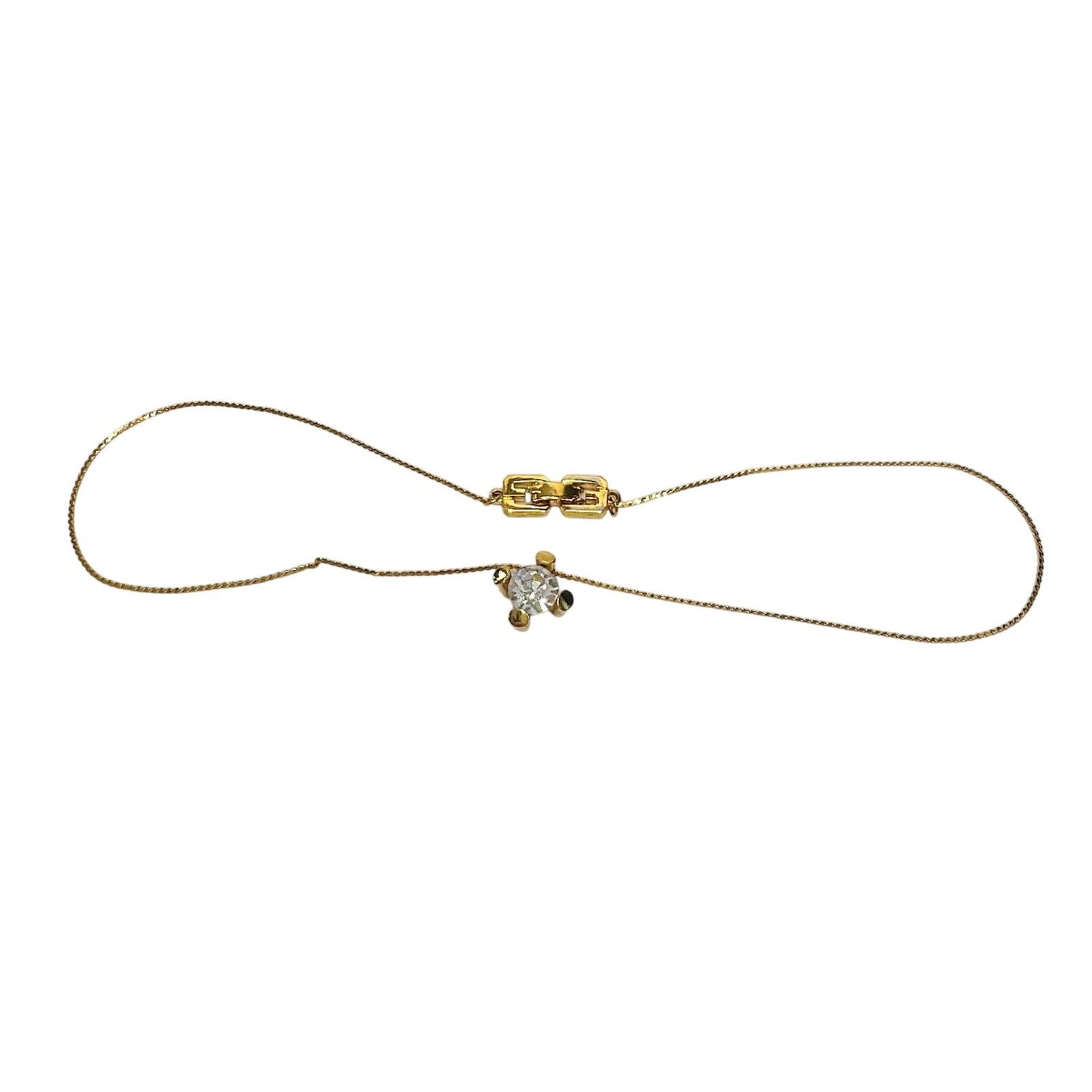 Givenchy Givenchy Crystal/White Gemstone Gold Plated Necklace Size ONE SIZE - 6 Thumbnail