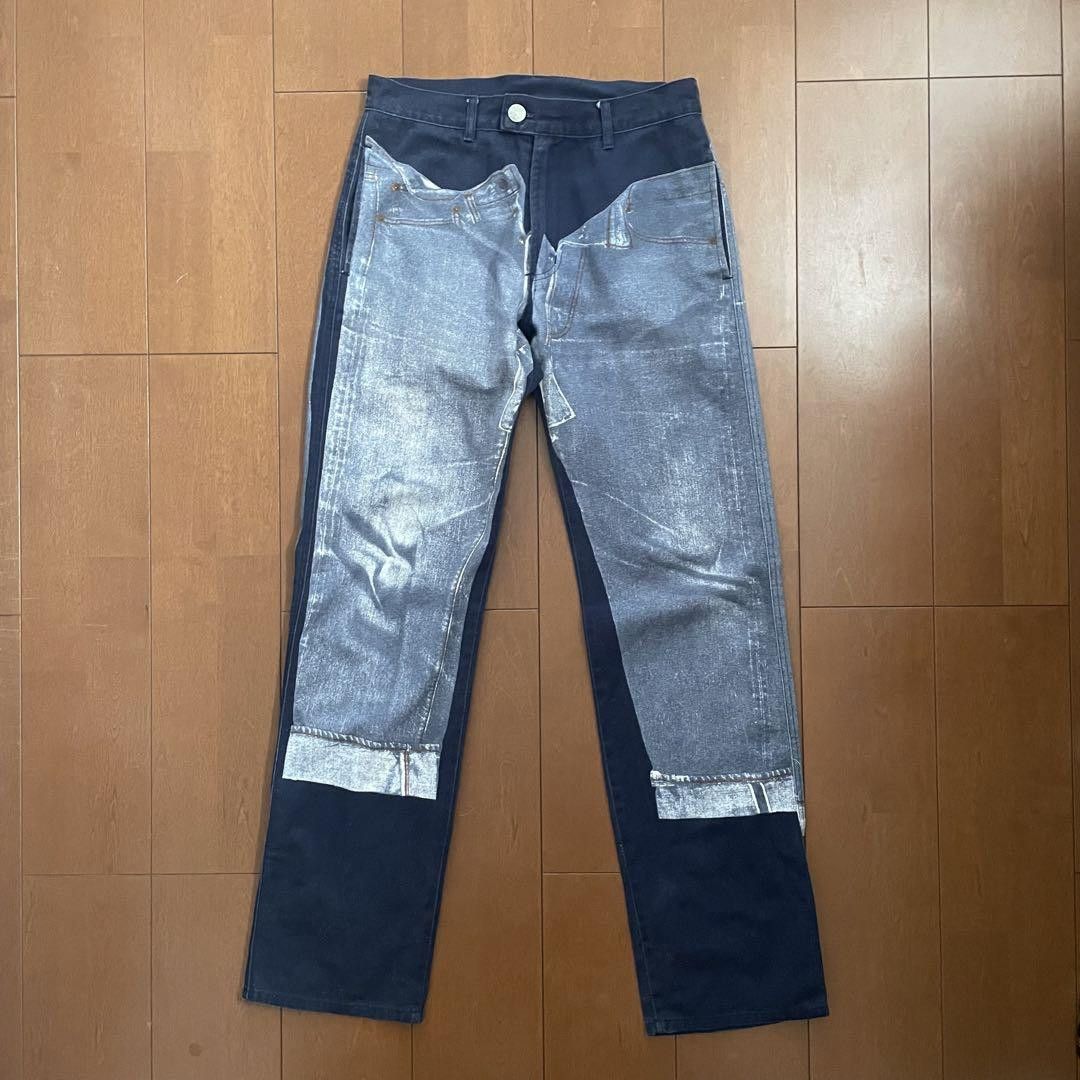 special!! Gaultier Jeans 転写 Print Denim Jean Paul Gaultier Tribal Print Jeans · 90s Gaultier Dragon