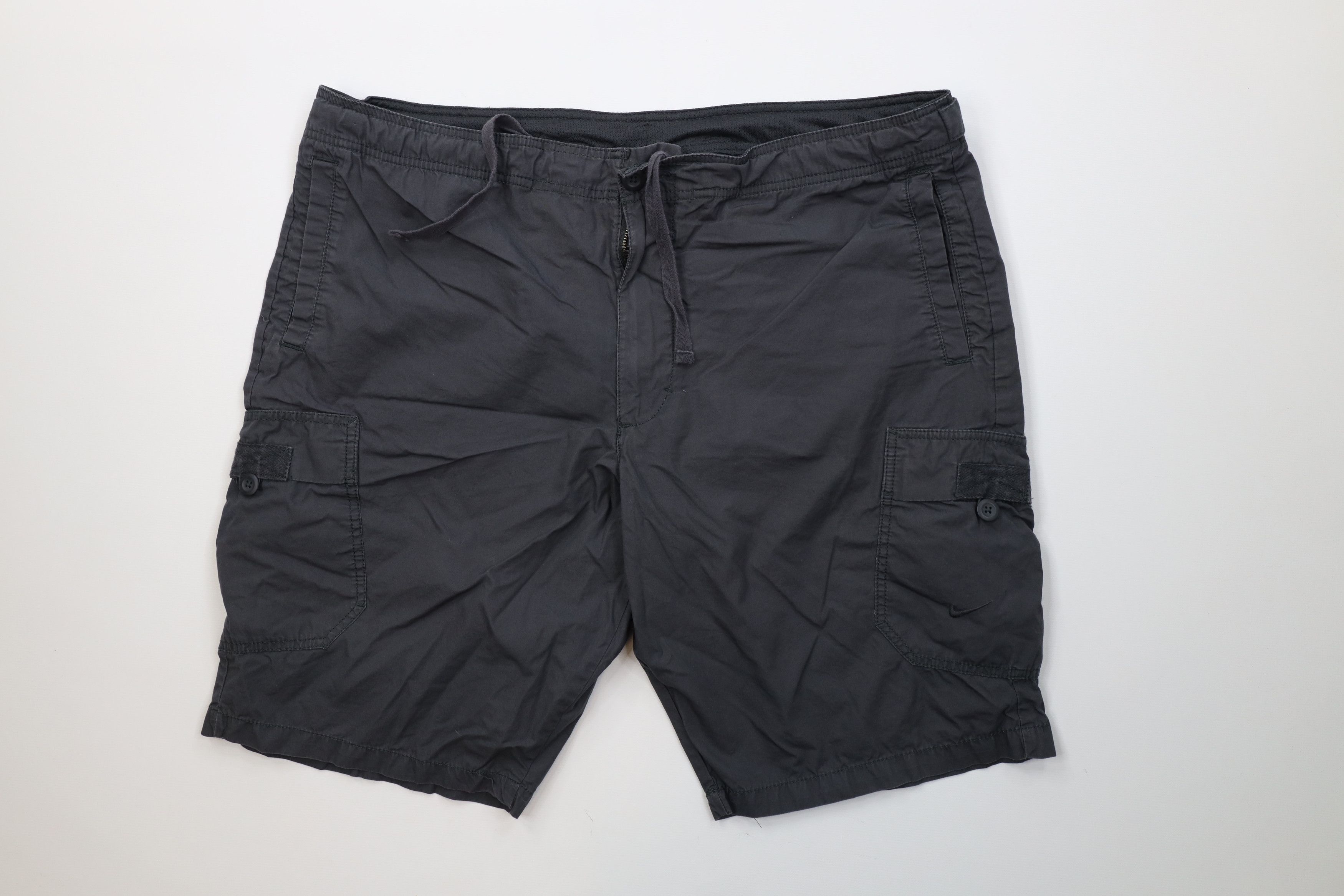 Nike Vintage Nike Travis Scott Mini Swoosh Cargo Shorts Gray Size US 38 / EU 54 - 1 Thumbnail