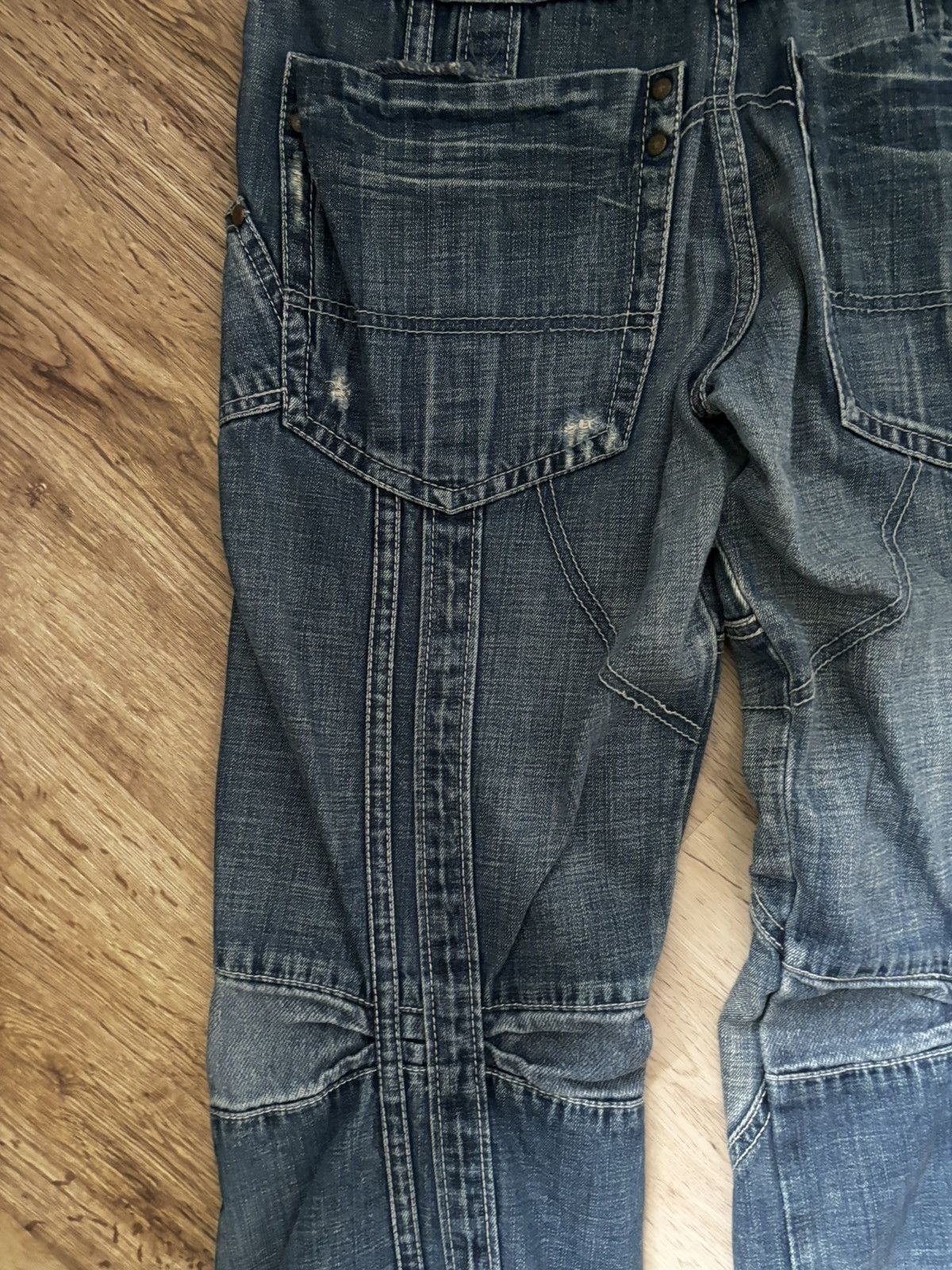 TOUGH JEANSMITH patchwork distressed jeans