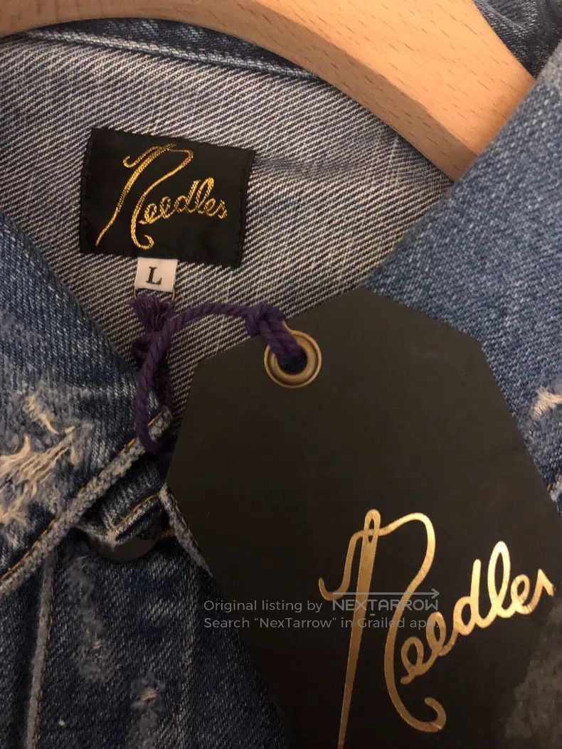 Needles Needles Embroidered denim jacket Size US L / EU 52-54 / 3 - 3 Thumbnail