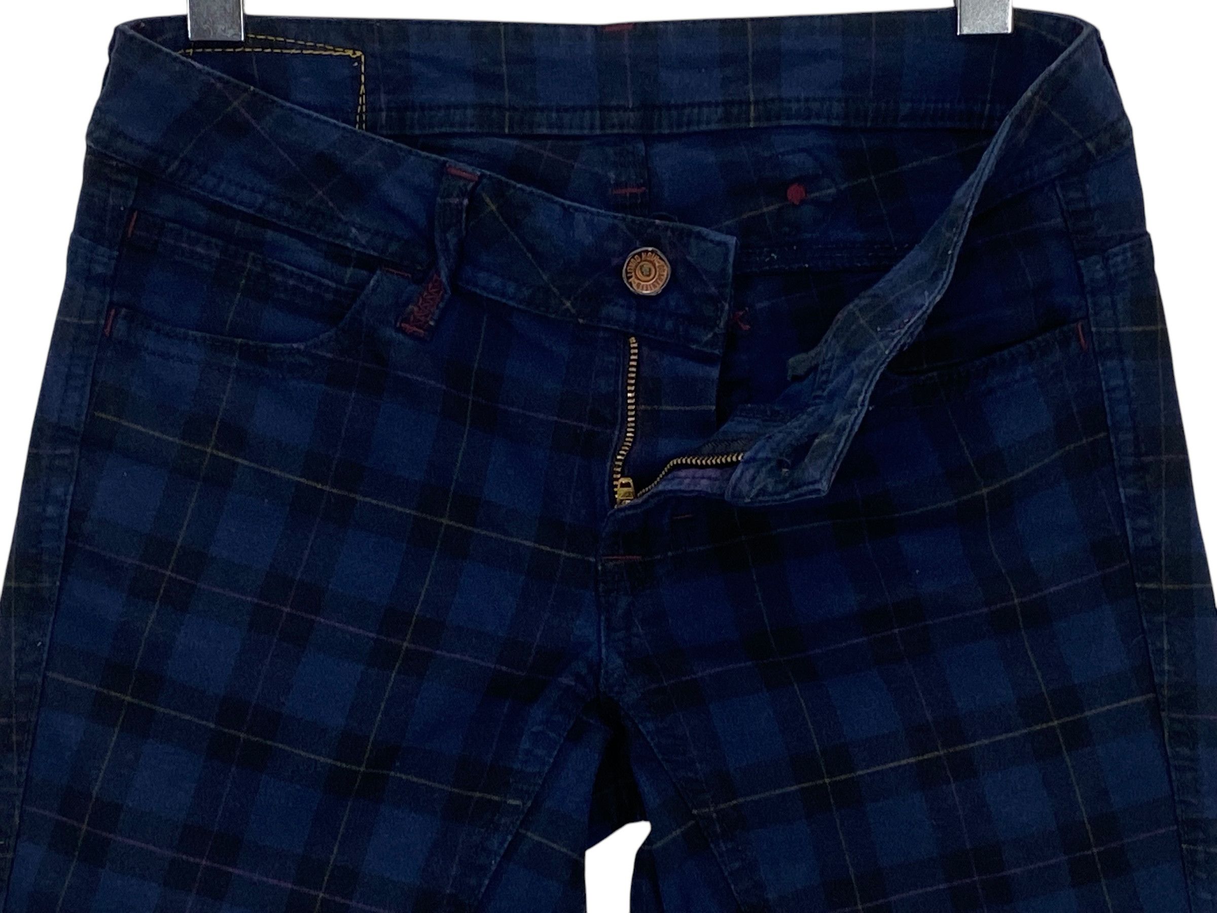 Japanese Brand Betty Smith Checkered Skinny Pants Buckle Back Pants Size 27" / US 4 / IT 40 - 8 Thumbnail