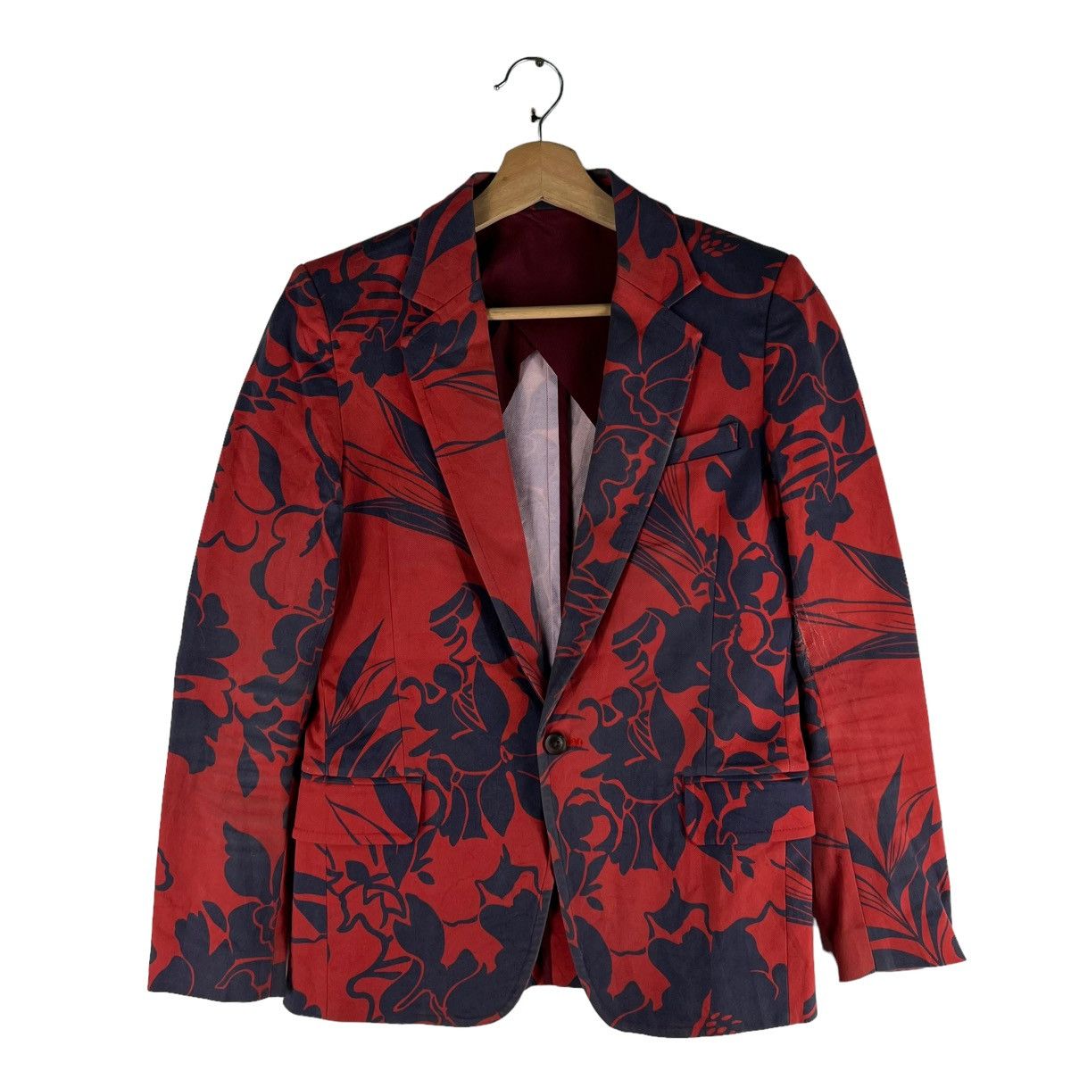 Hysteric Glamour 🔥VTG DOUBLE BREAST JACKET JAPAN MADE ROSE FULL PRINT Size US M / EU 48-50 / 2 - 1 Thumbnail