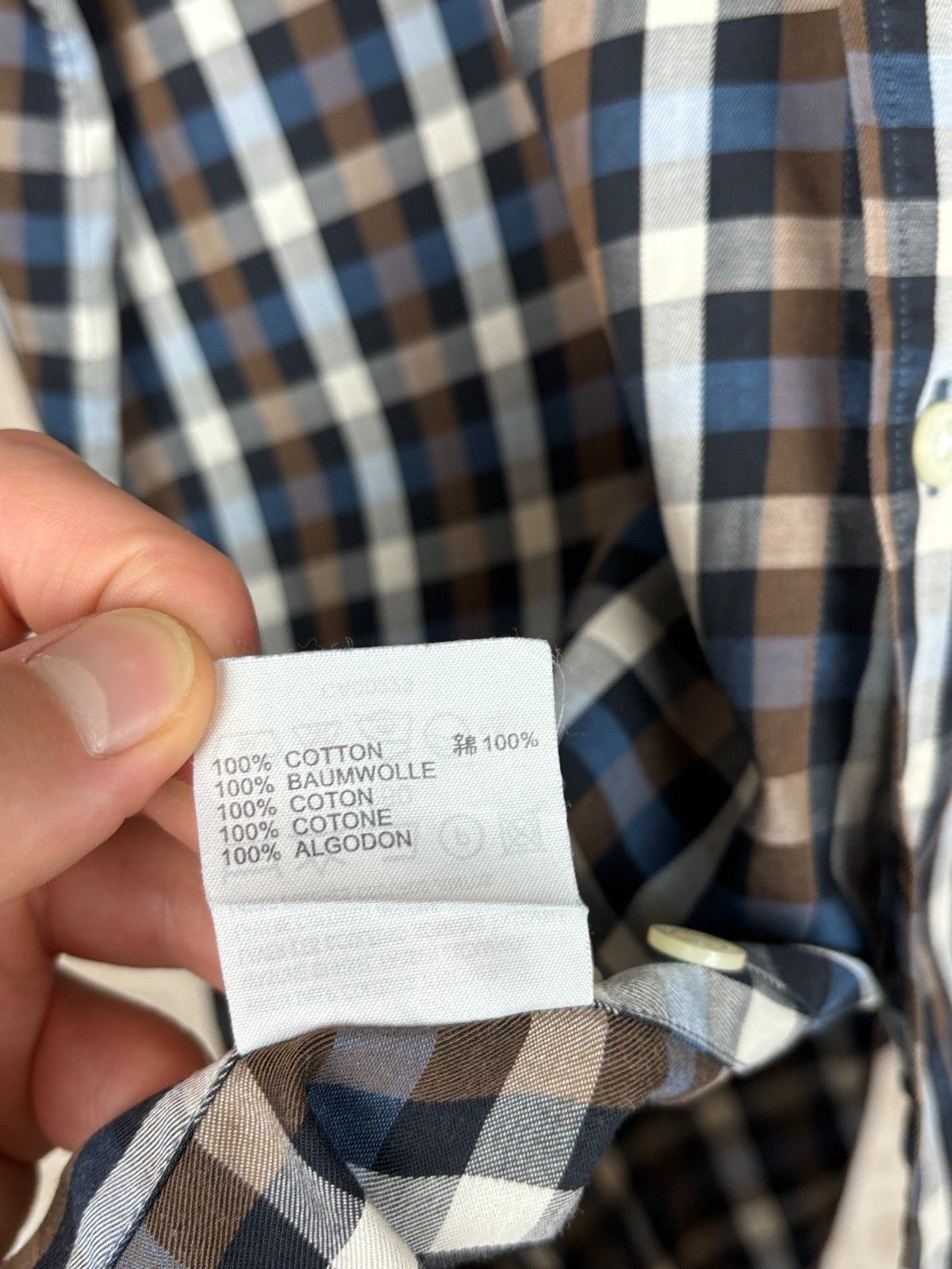 Aquascutum VTG Aquascutum of London Check Shirt Pocket Shirt Size US S / EU 44-46 / 1 - 11 Thumbnail
