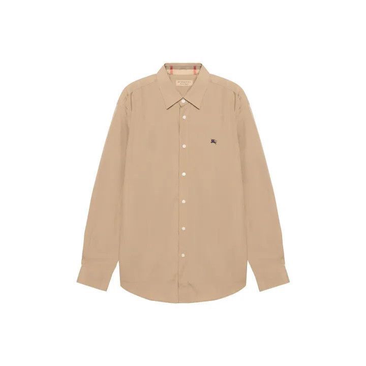 Burberry Burberry Burberry Logo Embroidered Long Sleeve Shirt-2507 Size US L / EU 52-54 / 3 - 1 Thumbnail
