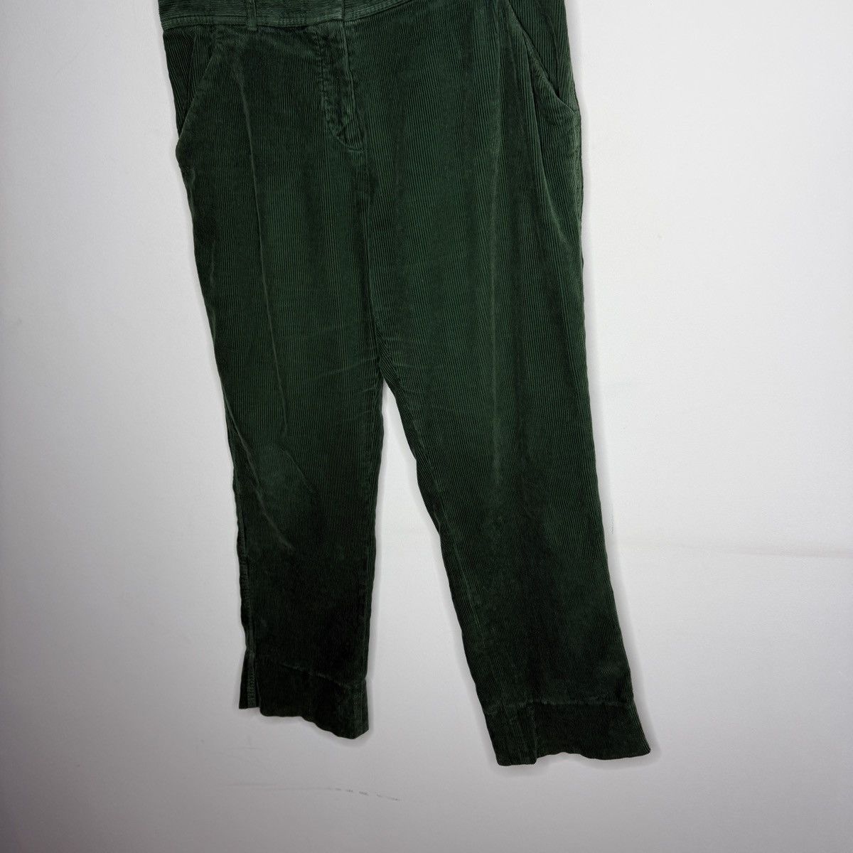 Balenciaga Balenciaga Paris Green Corduroy Trousers Size 28" / US 6 / IT 42 - 2 Thumbnail