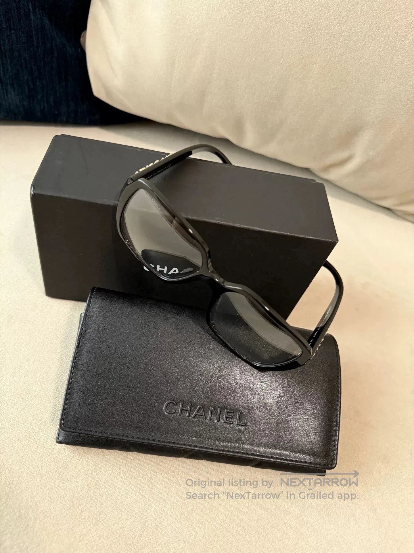 Chanel Chanel Black Square Frame Glasses. Size ONE SIZE - 2 Thumbnail