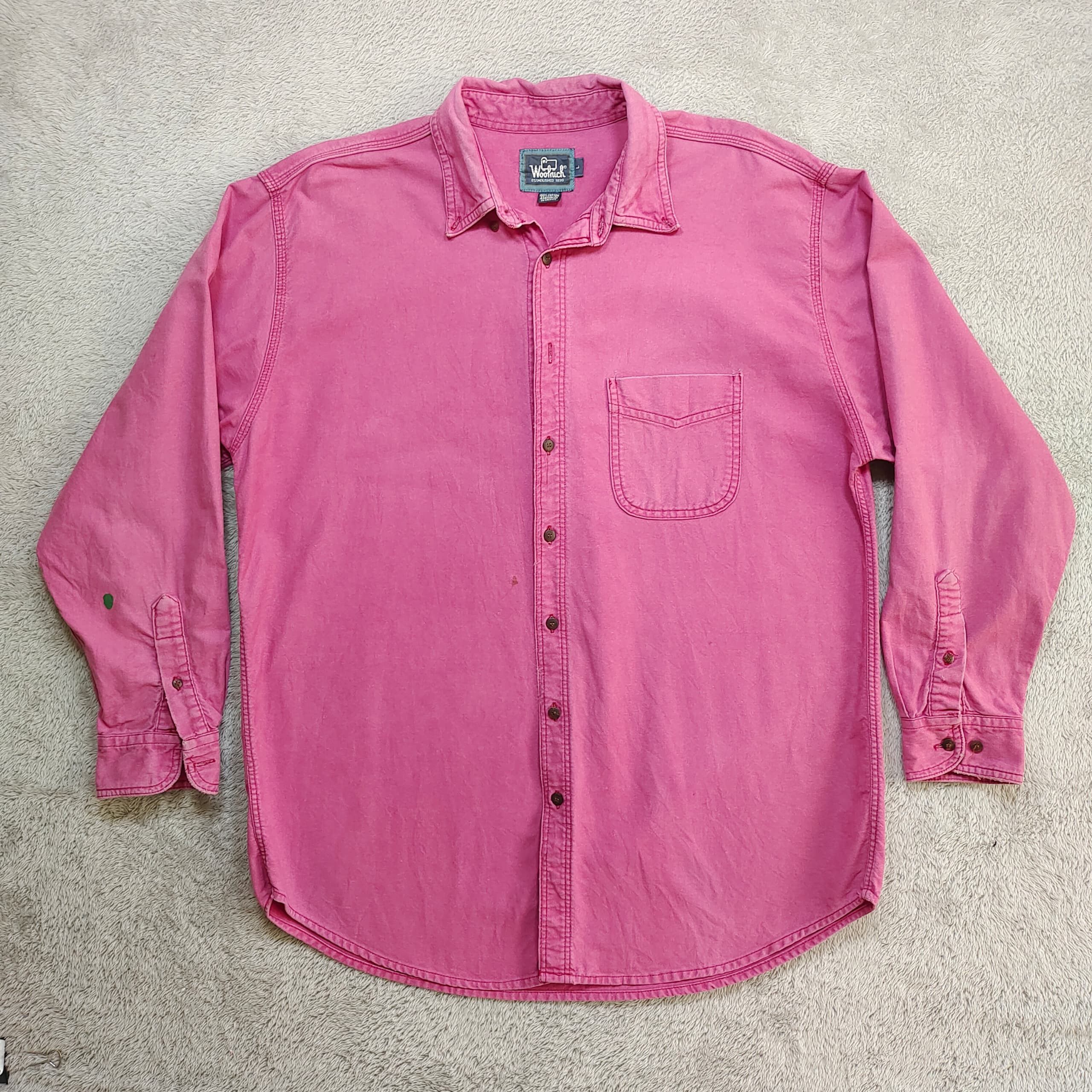 Woolrich Woolen Mills Vintage 1990s Woolrich Chamois Shirt –Heavyweight Workwear Size US L / EU 52-54 / 3 - 1 Thumbnail