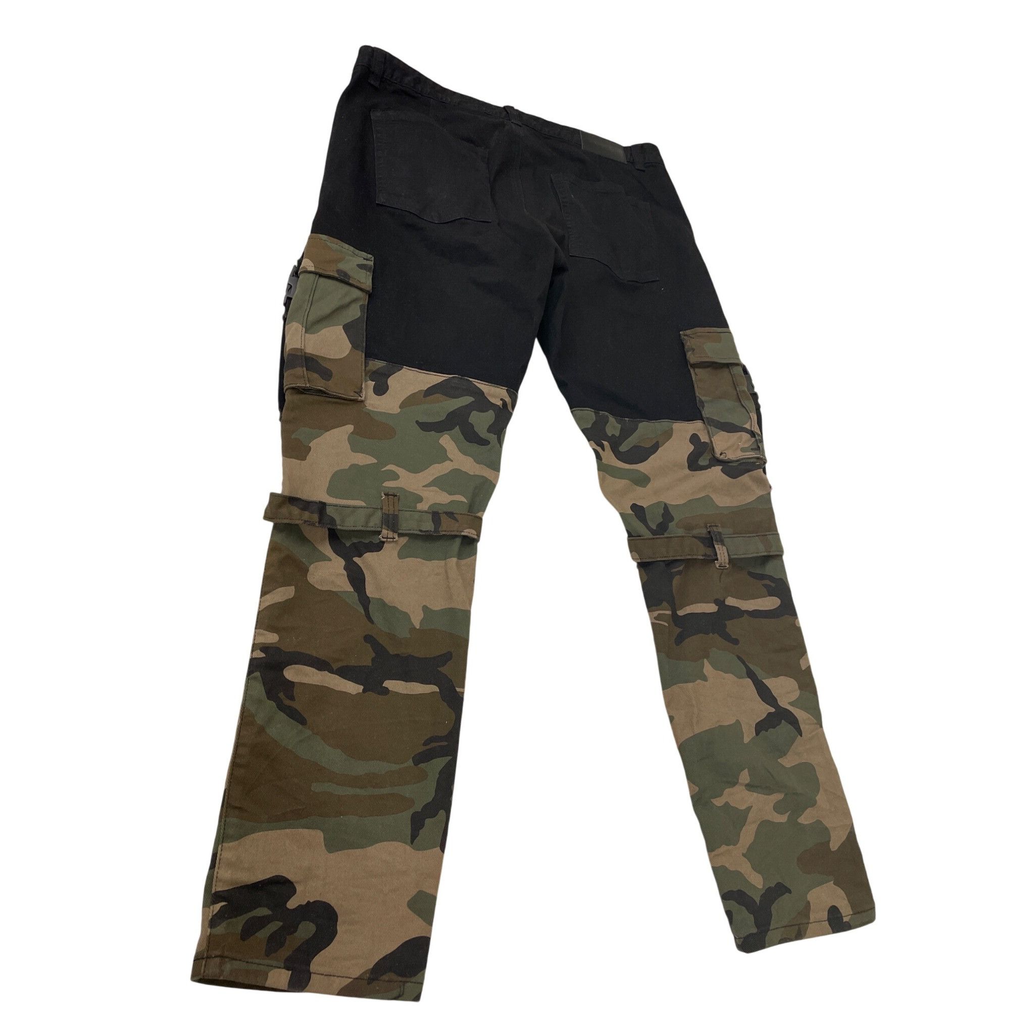 Other Kloud 9 Mens Black Camo Cargo Jeans Pants Size 40x32 SKU 854 Size US 40 / EU 56 - 10 Thumbnail
