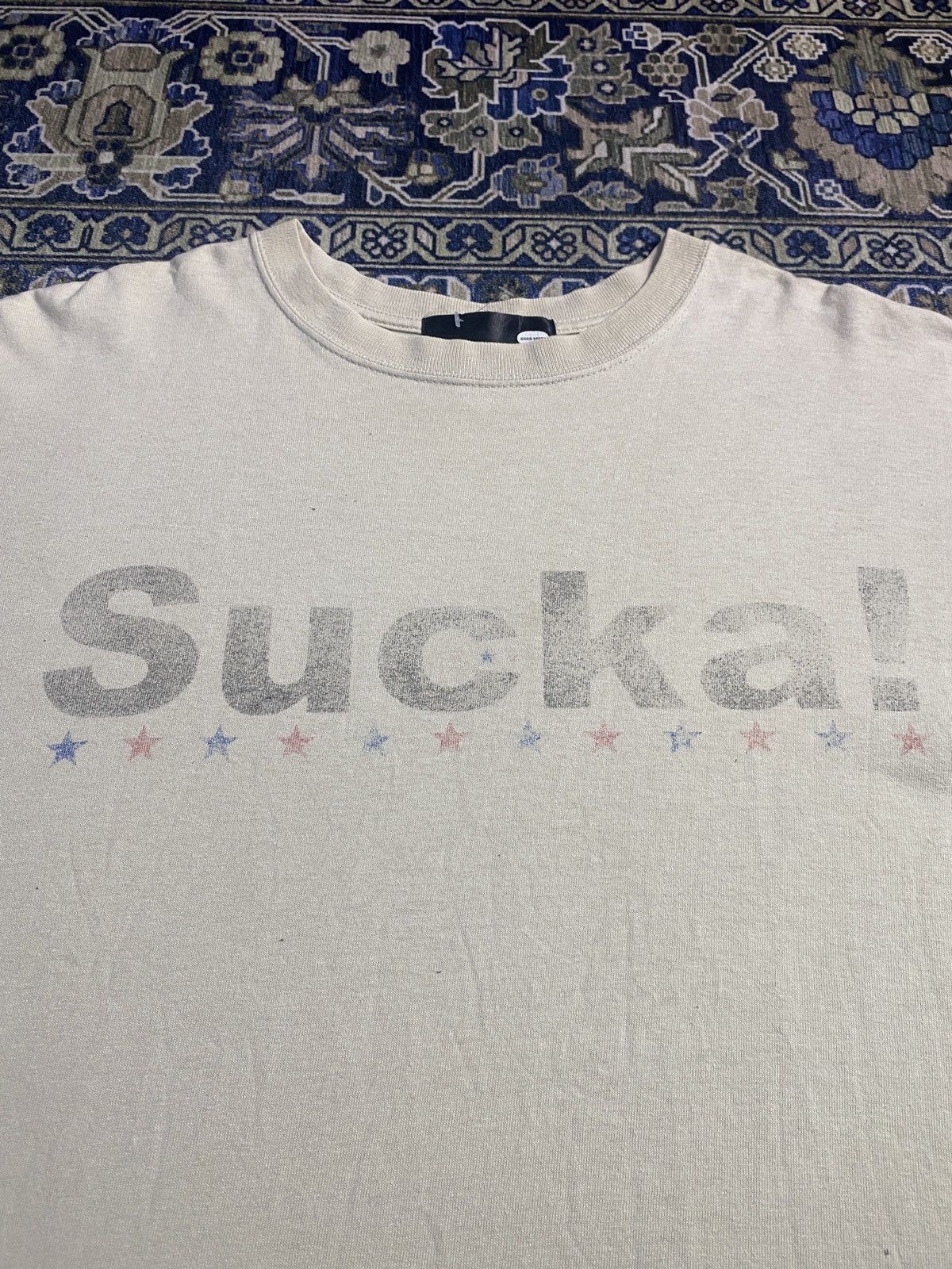 Vintage Vintage Mr T Sucka! T Shirt Size US L / EU 52-54 / 3 - 3 Thumbnail
