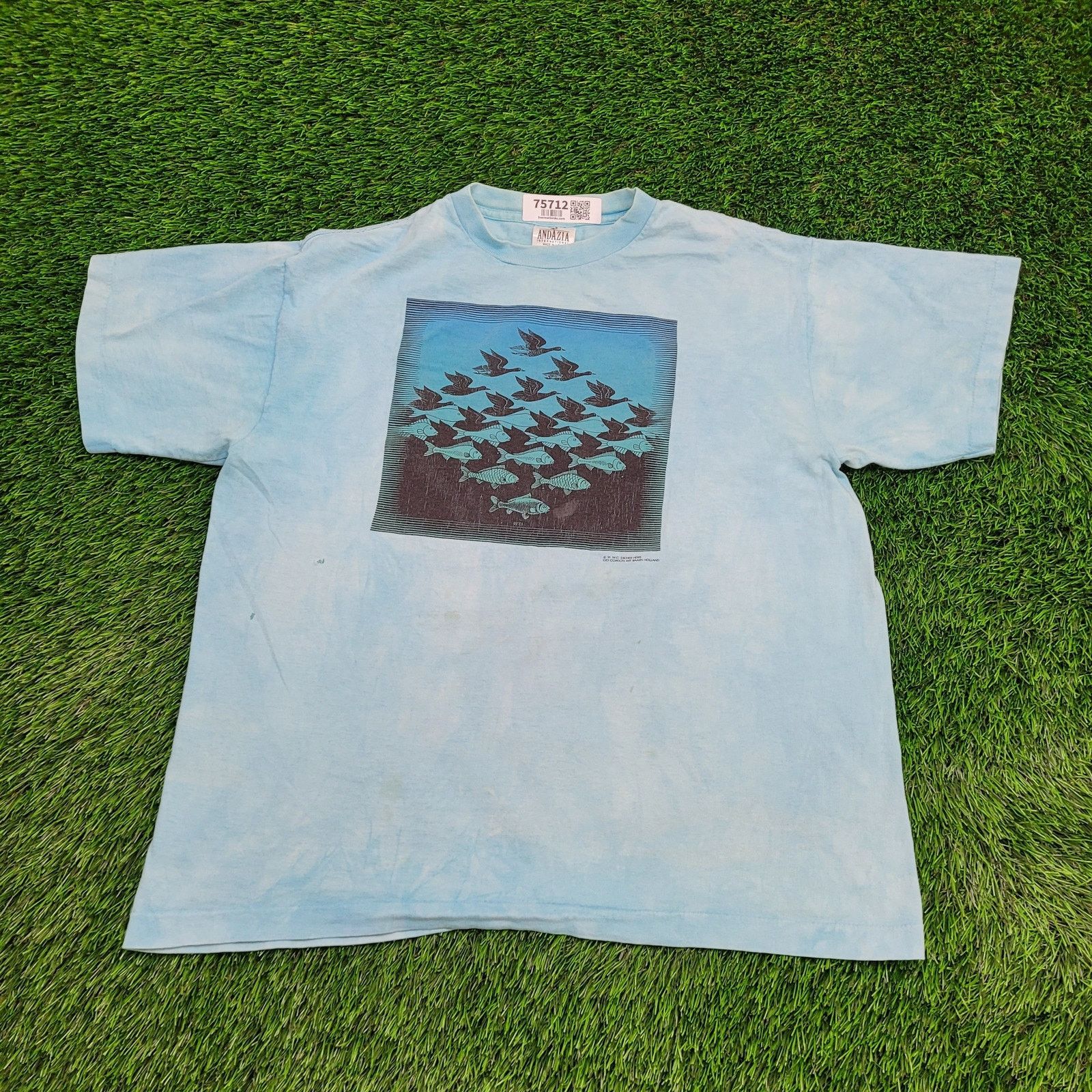 Other VTG 1991 Andazia Sky and Water Shirt L/XL 23x25 M.C. Escher Size US XL / EU 56 / 4 - 1 Thumbnail