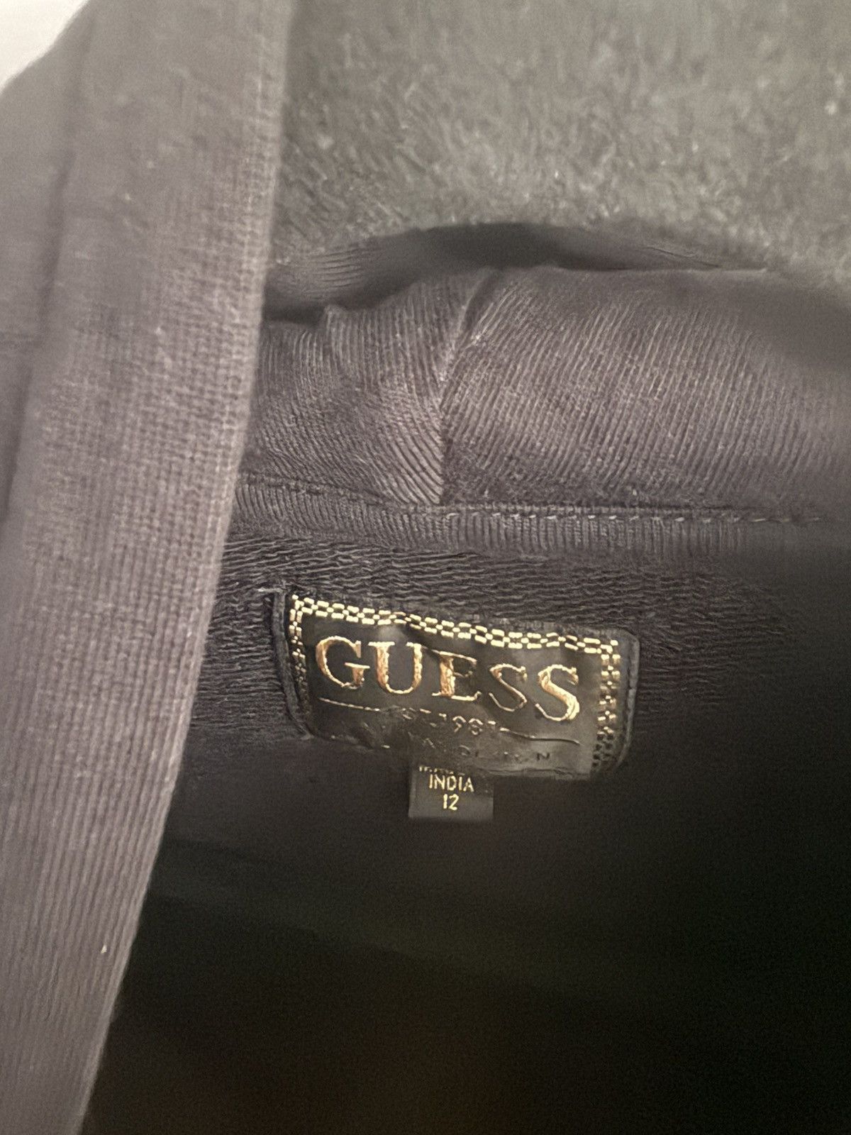 Guess GUESS Black Long Sweatshirt/Tunic - Size 12 Size M / US 6-8 / IT 42-44 - 2 Thumbnail