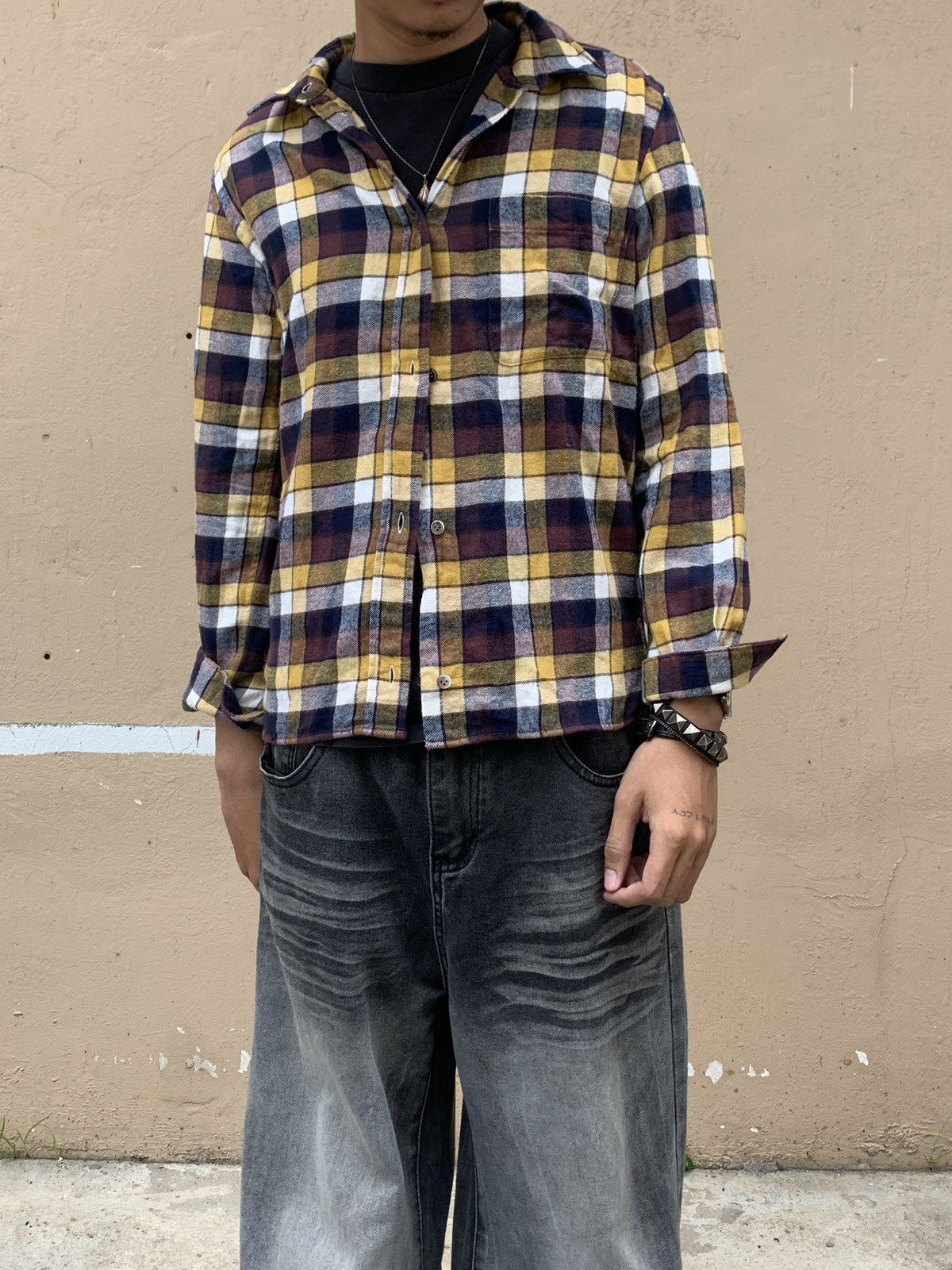 Issey Miyake Mercibeaucoup by Issey Miyake Flannel Button Up Size US S / EU 44-46 / 1 - 2 Thumbnail