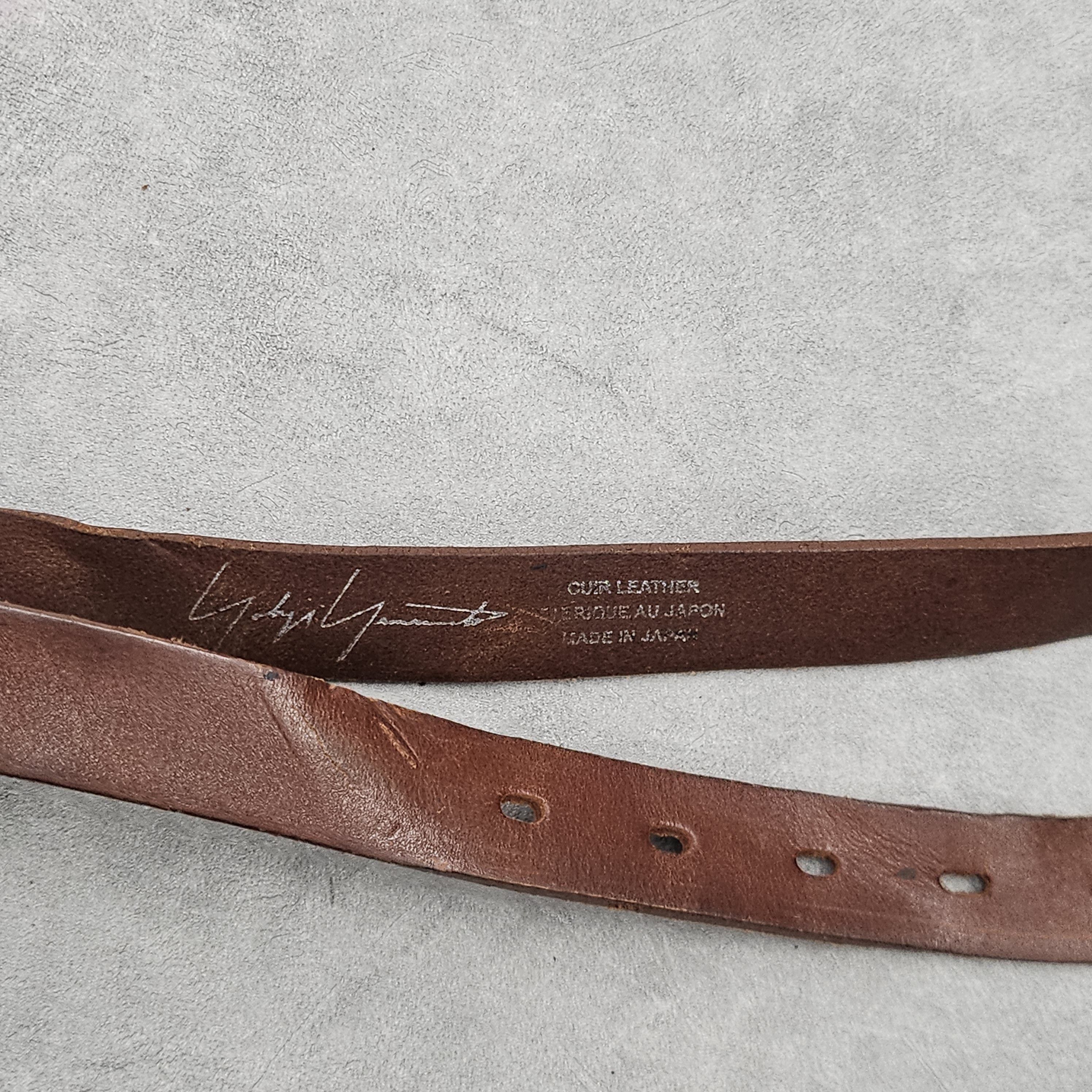 Yohji Yamamoto Yohji Yamamoto casual leather belt Size ONE SIZE - 4 Thumbnail