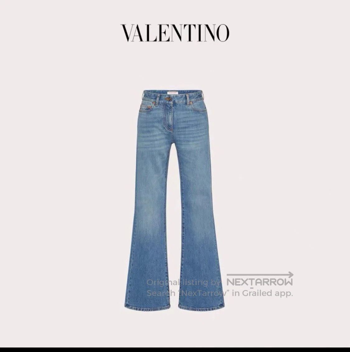 Valentino Valentino Blue Flared Denim Jeans. Size US 29 - 1 Thumbnail