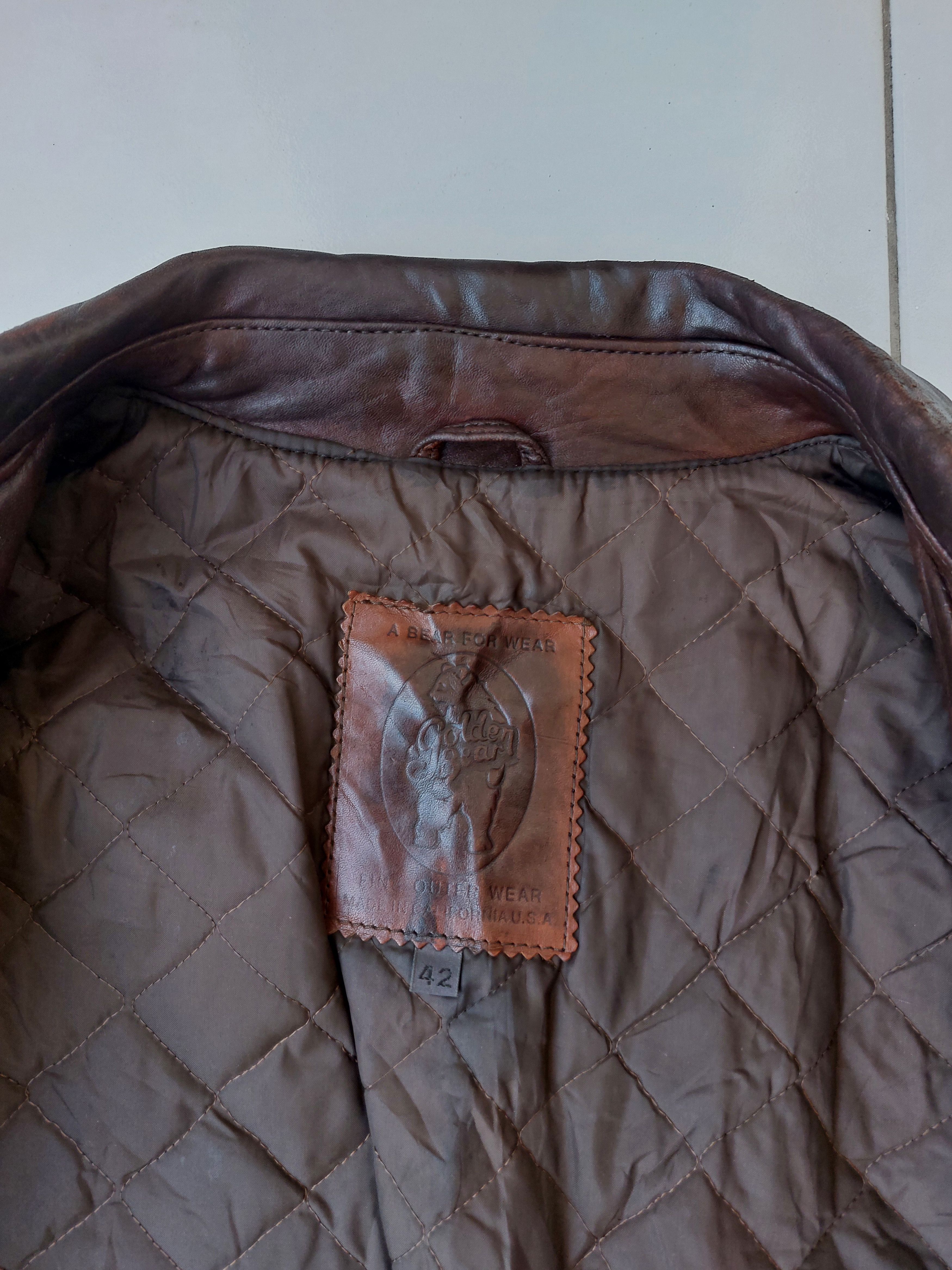 Golden Bear Golden Bear G-8 Vintage Leather Jacket Military Looks Size US L / EU 52-54 / 3 - 14 Thumbnail
