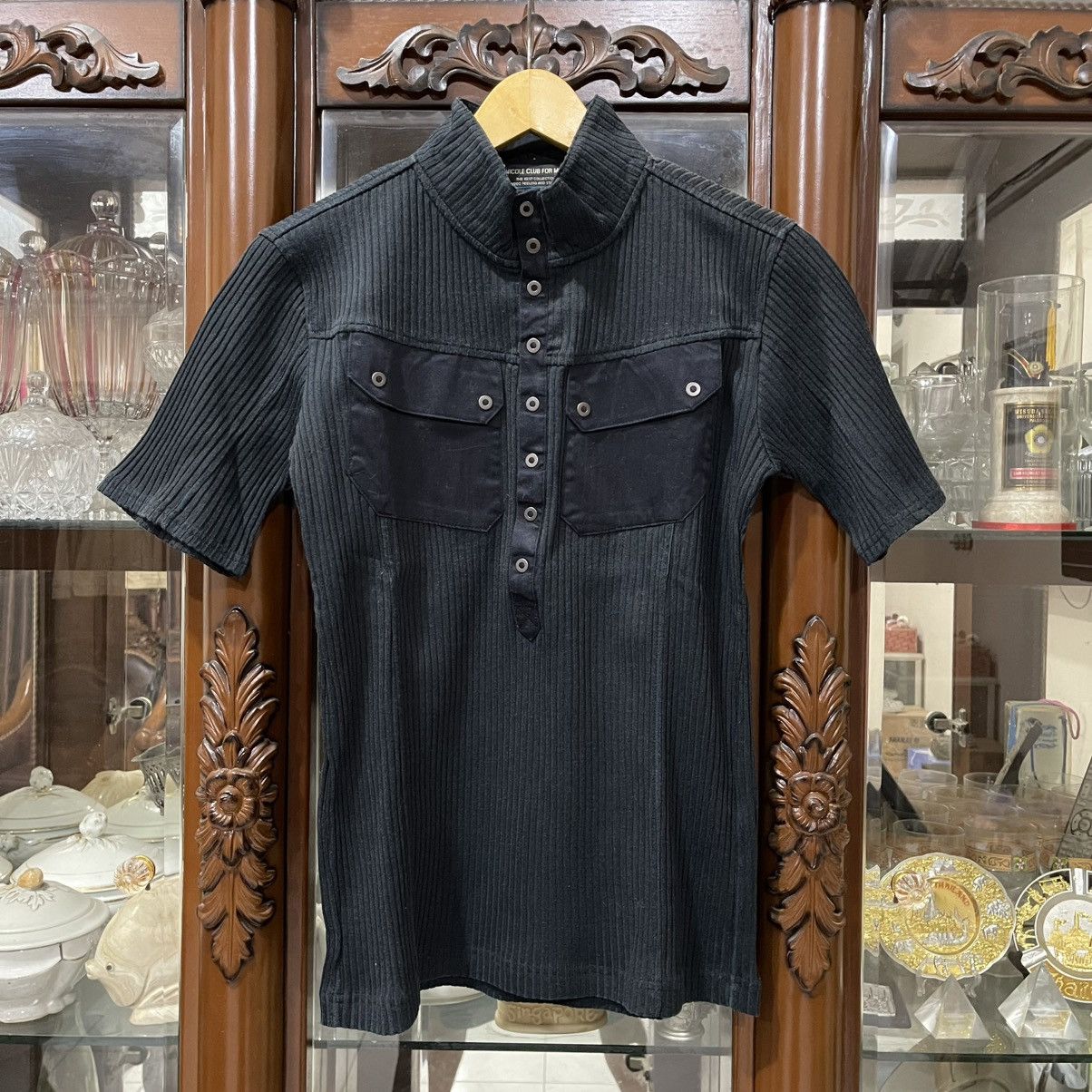 Nicole Club Nicole club for man button double pocket knit tee Size US S / EU 44-46 / 1 - 1 Thumbnail