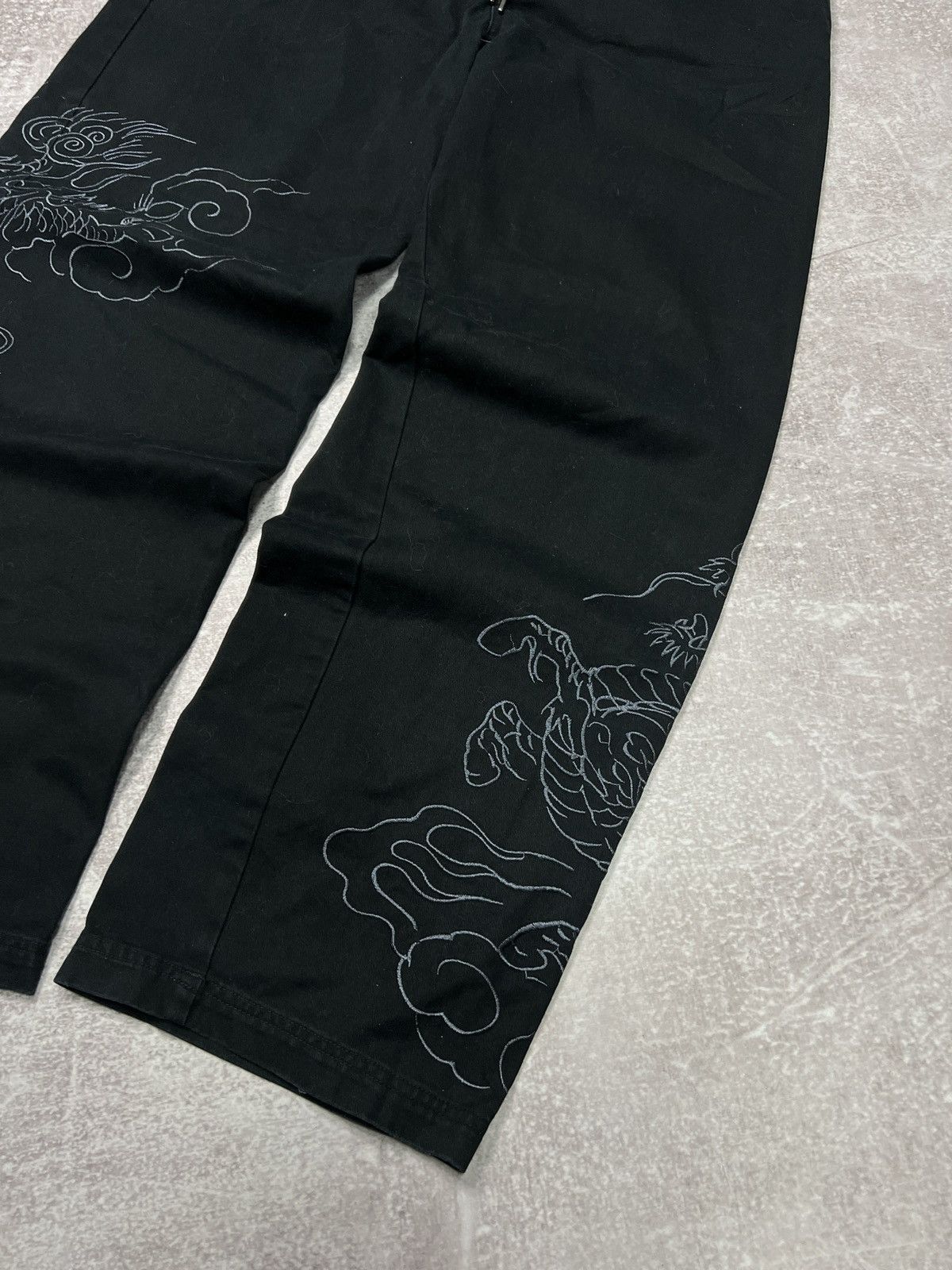 Ed Hardy Ed Hardy x Urban Outfitters Dragon Print Carpenter Pants Size US 34 / EU 50 - 4 Thumbnail