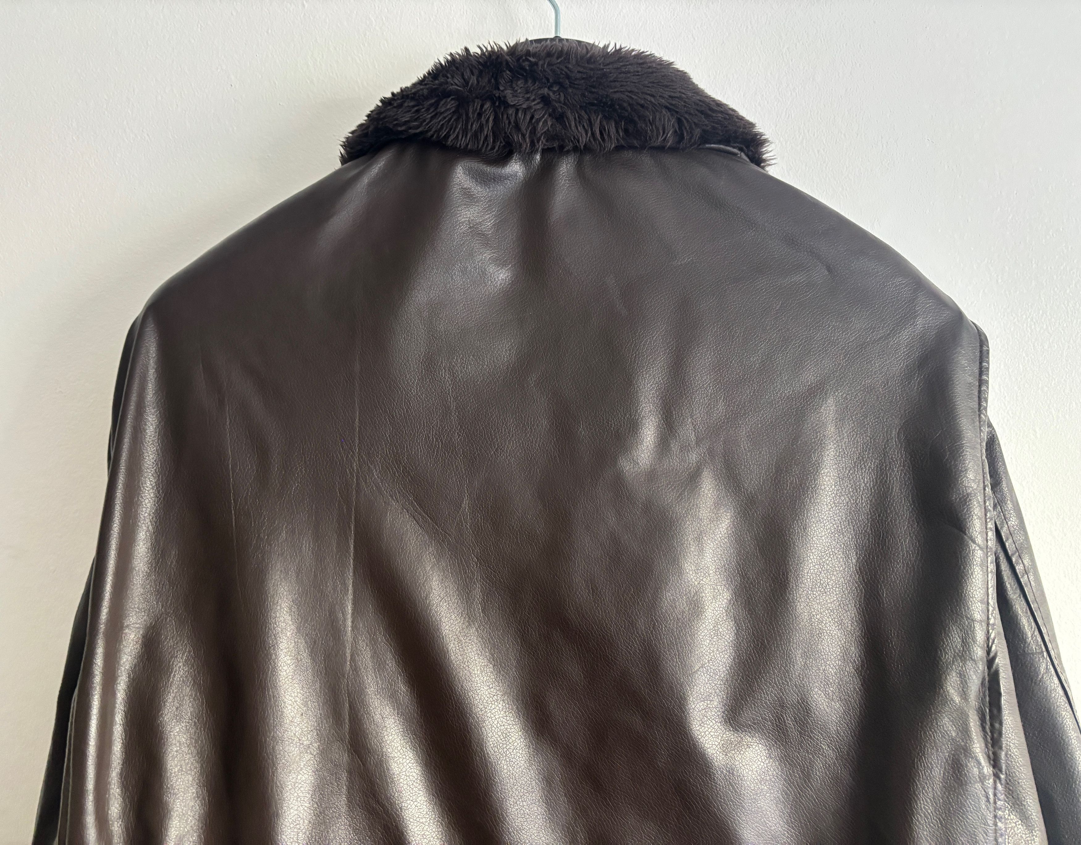 Excelled Aviator Bomber G-1 Jacket- Sherpa Collar, Patches -XL-XXL Size US XL / EU 56 / 4 - 10 Thumbnail