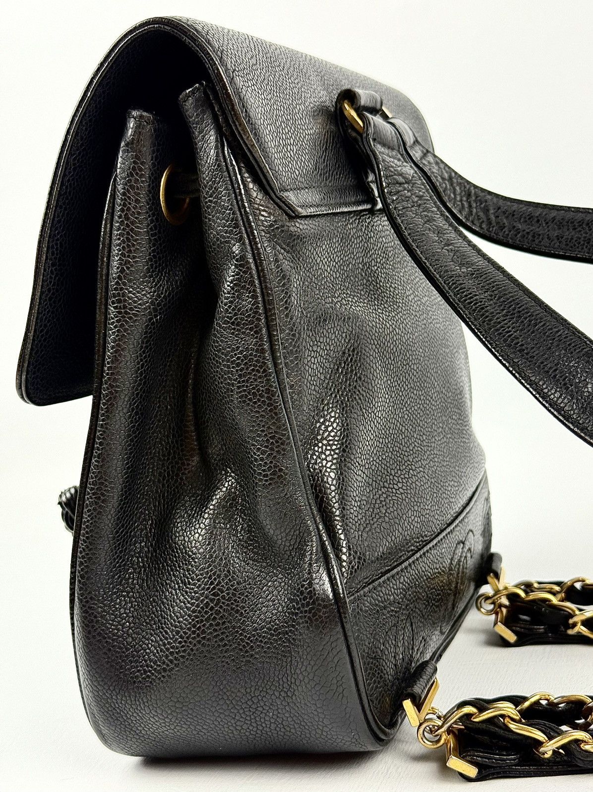 Chanel Chanel - Lagerfeld - 1994 - Triple CC - Mini Caviar Backpack Size ONE SIZE - 10 Thumbnail