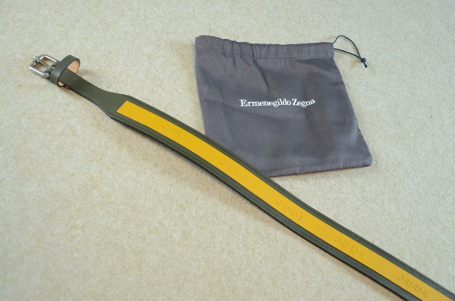 Ermenegildo Zegna Zegna XXX Double Layer Belt 90cm Gray Pink Army Red Yellow Size ONE SIZE - 8 Thumbnail
