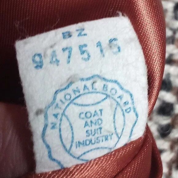 Other Vintage National Board Wool Overcoat Pea Coat Union ILGWU Size US L / EU 52-54 / 3 - 4 Thumbnail