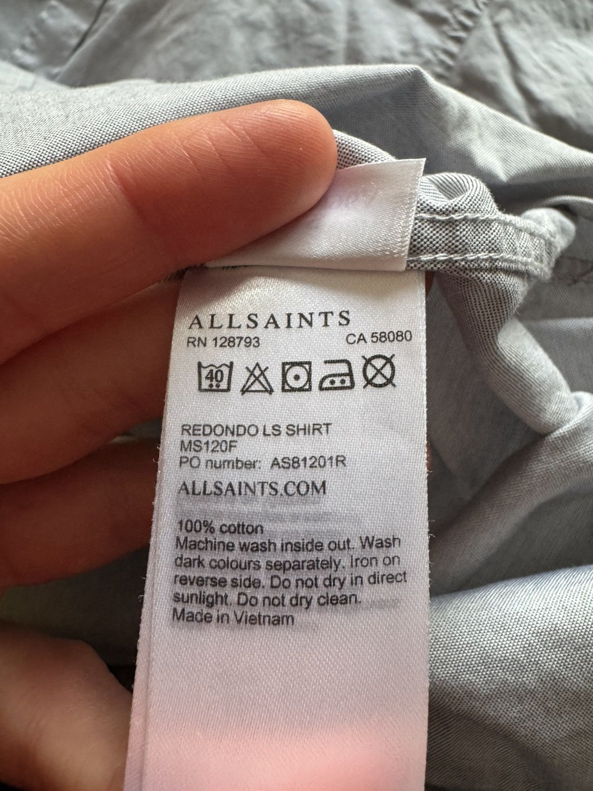 Allsaints ALLSAINTS VINTAGE QUALITY CLASSIC BUTTON UP SHIRT Size US S / EU 44-46 / 1 - 5 Thumbnail