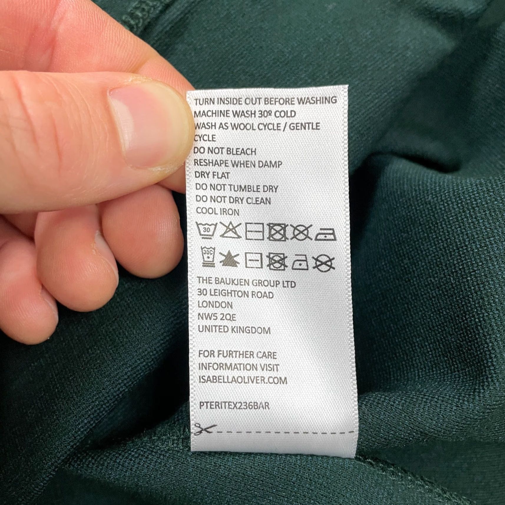 Bell VINTAGE Isabella Oliver Green Midi Shift Dress Women 3 Bell Sleeve Business Casual Fall Spring Summer Size XS / US 0-2 / IT 36-38 - 7 Thumbnail