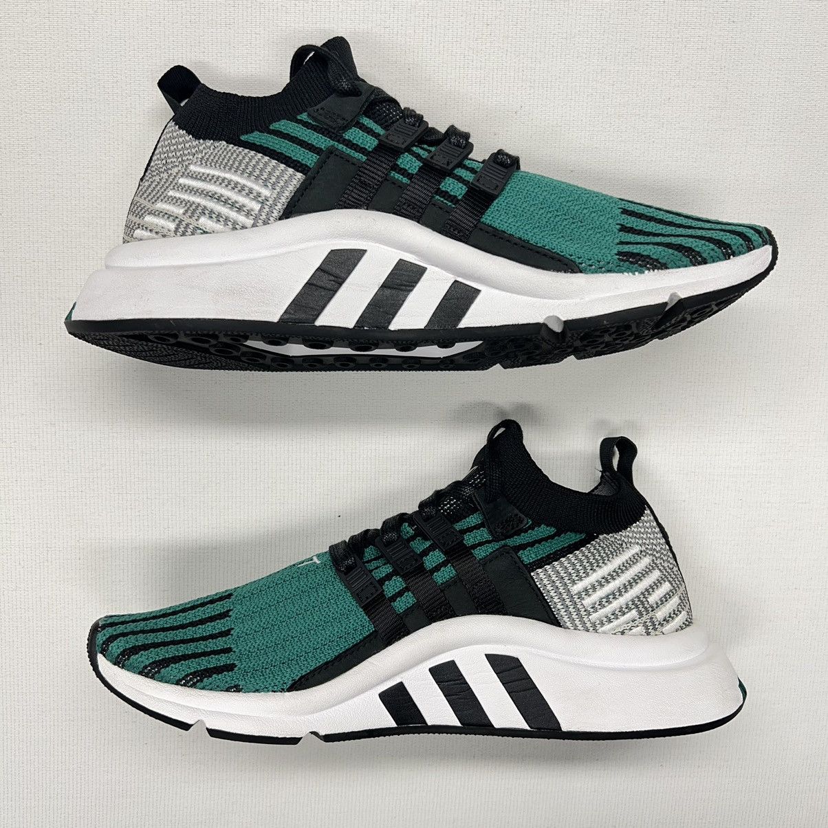 Adidas Adidas EQT Support Mid Active Sneaker Green Knit Running Size US 7 / EU 40 - 2 Thumbnail
