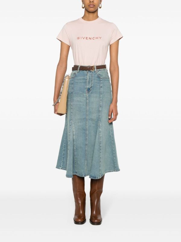 Givenchy o1srvl11e0924 4G Slim Cotton T-Shirt in Light Pink Size XL / US 12-14 / IT 48-50 - 3 Thumbnail